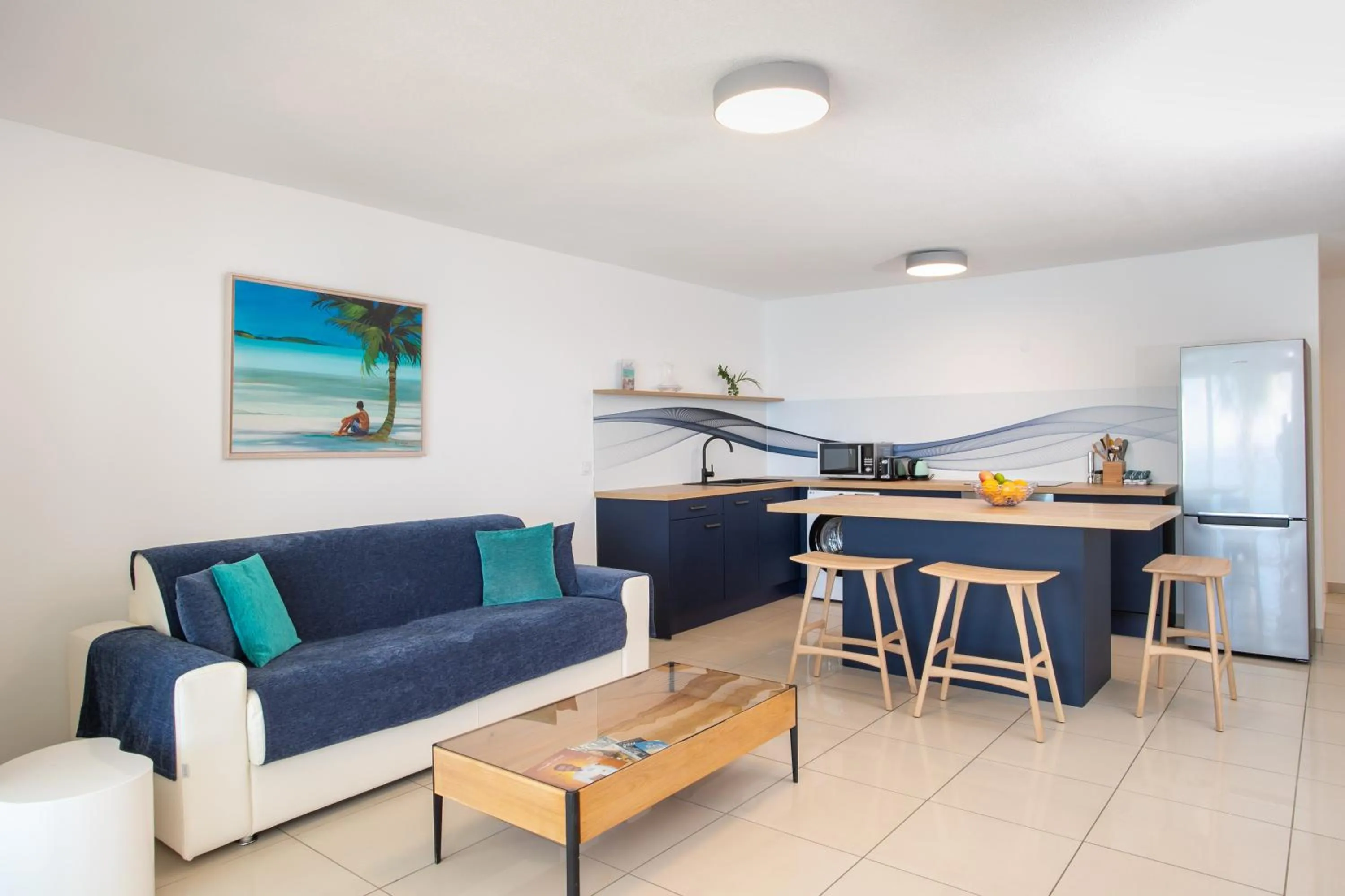 Living room in Bleu Emeraude Hotel