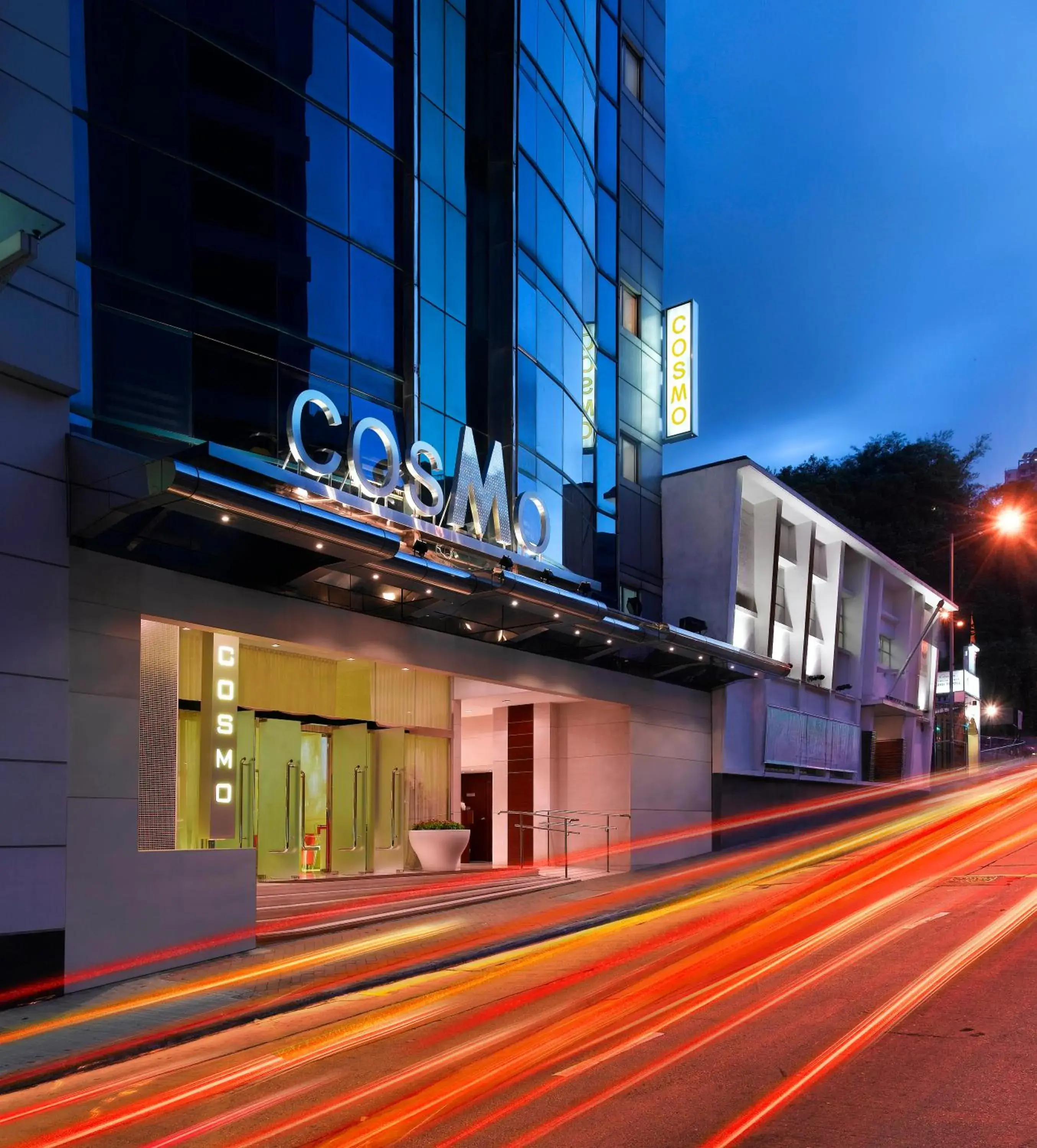 Facade/entrance in Cosmo Hotel Hong Kong Facade/entrance in Cosmo Hotel Hong Kong