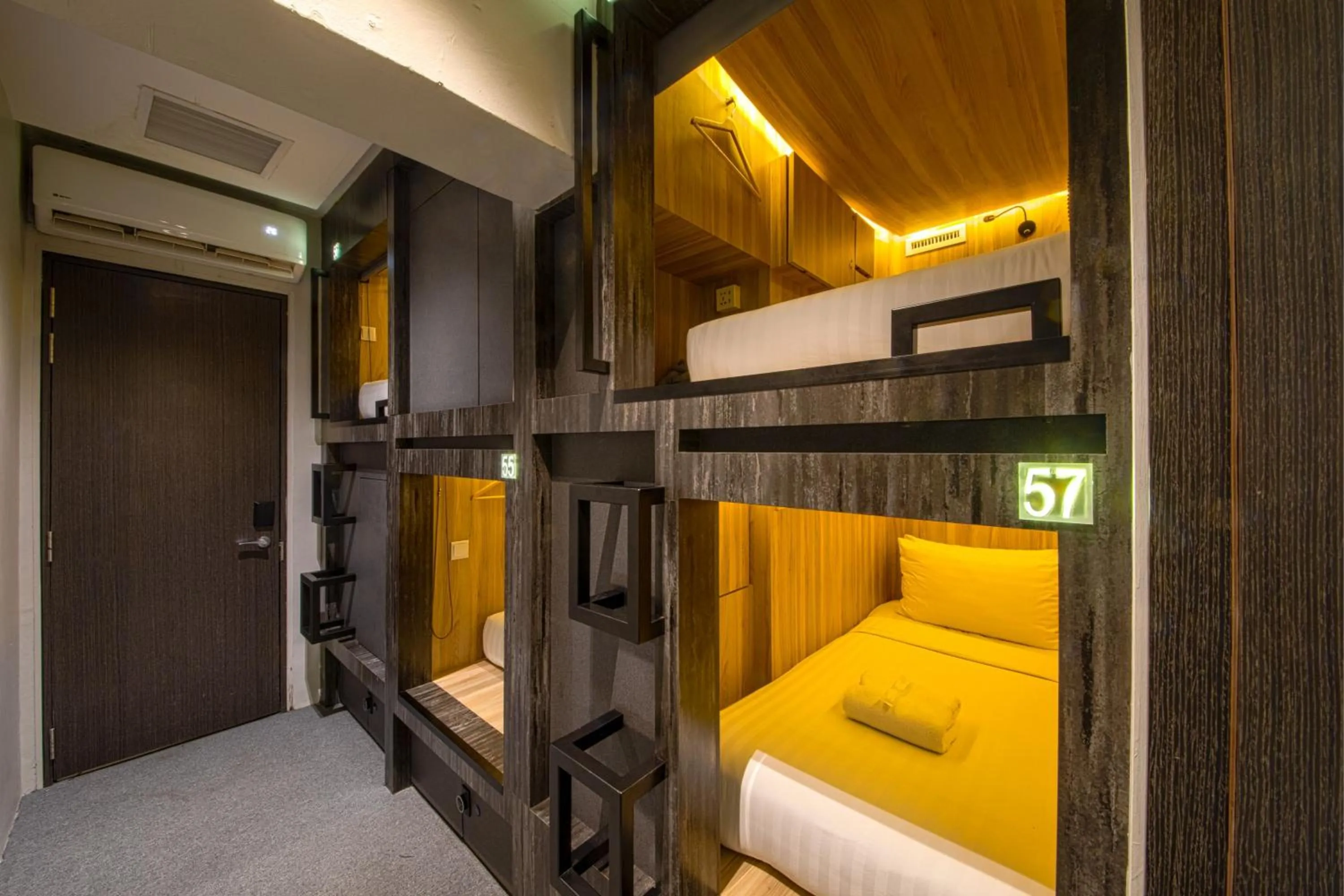 Photo of the whole room in CUBE Boutique Capsule Hotel at Chinatown