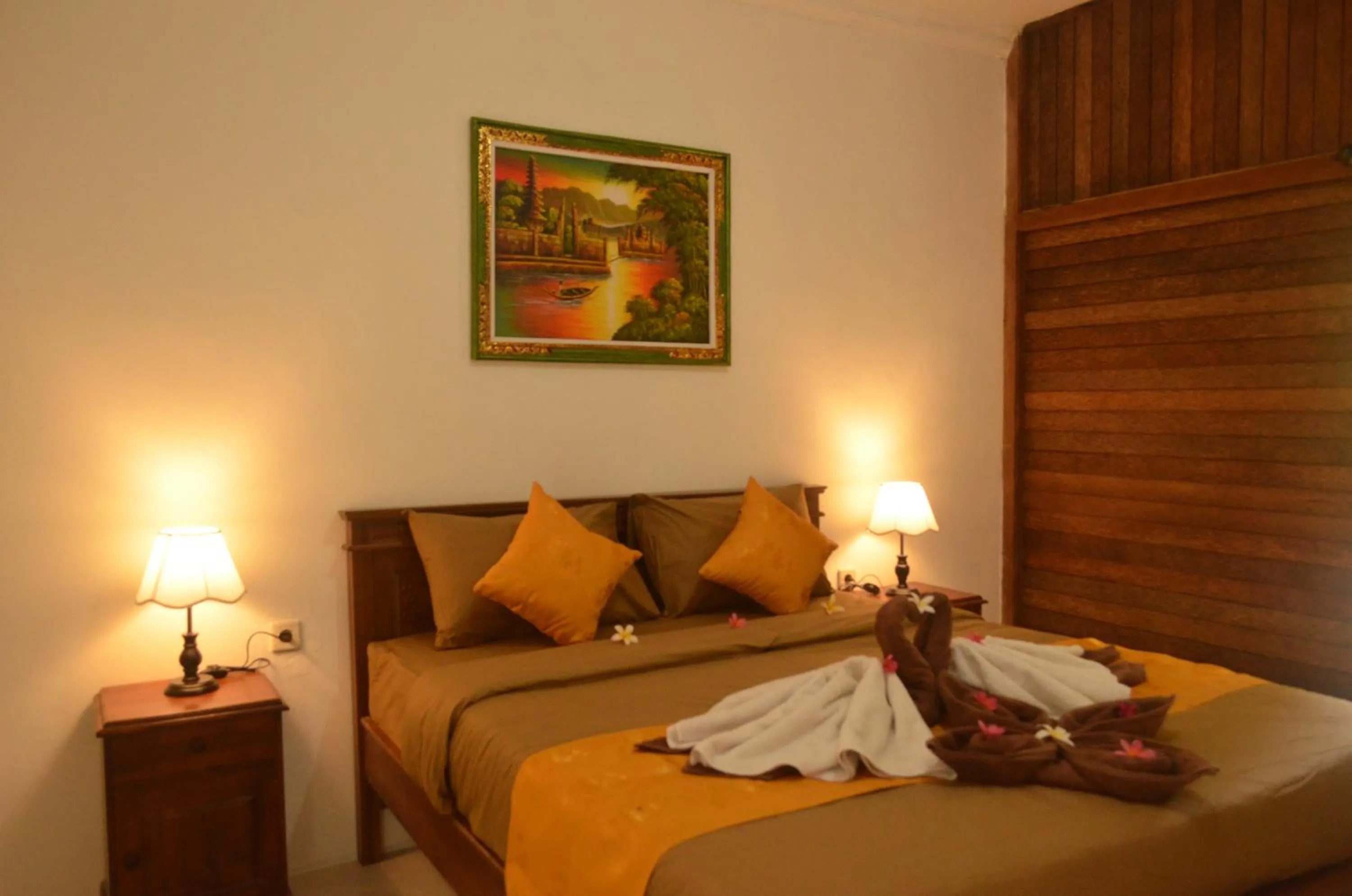 Bed in The Rahayu Cottage