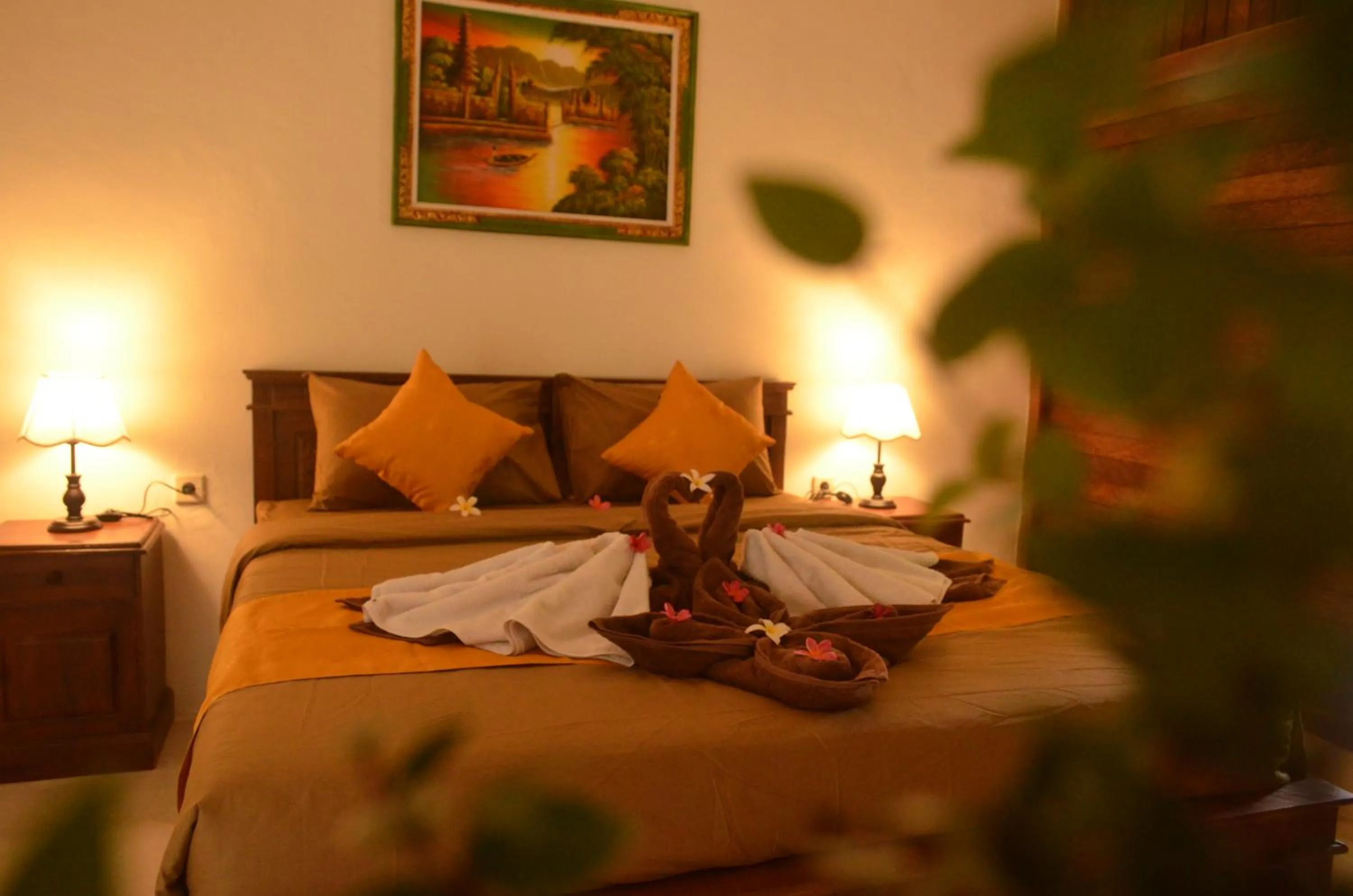 Bed in The Rahayu Cottage