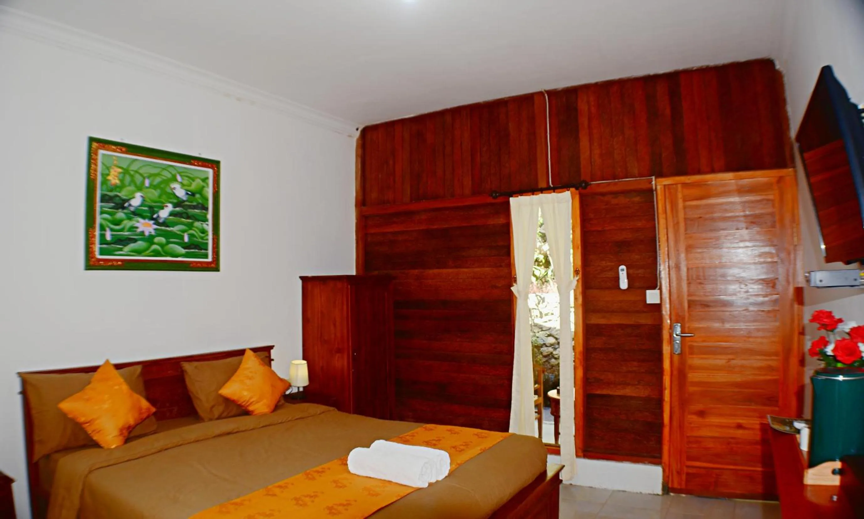 Bed in The Rahayu Cottage