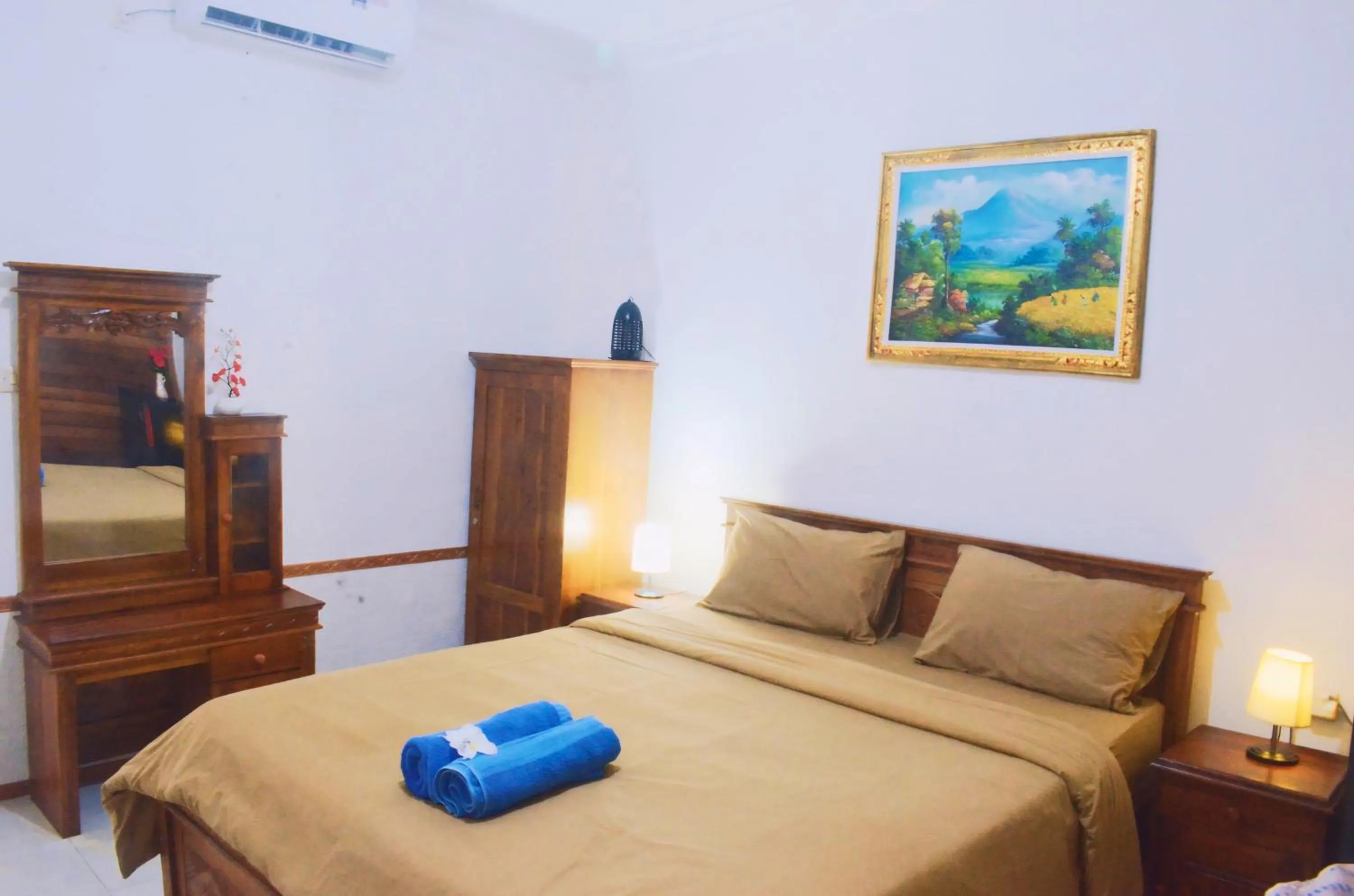 Bed in The Rahayu Cottage