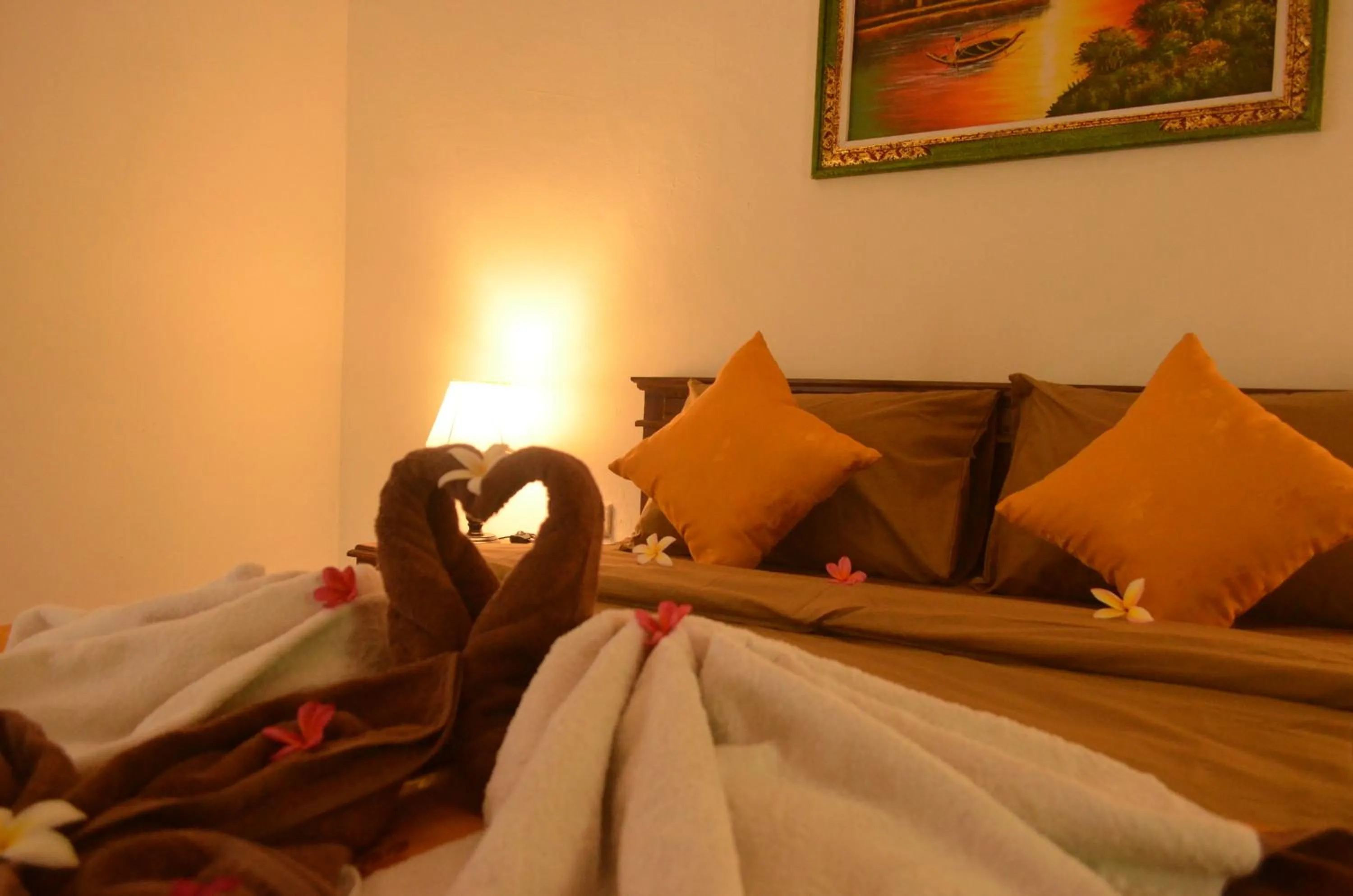 Bed in The Rahayu Cottage