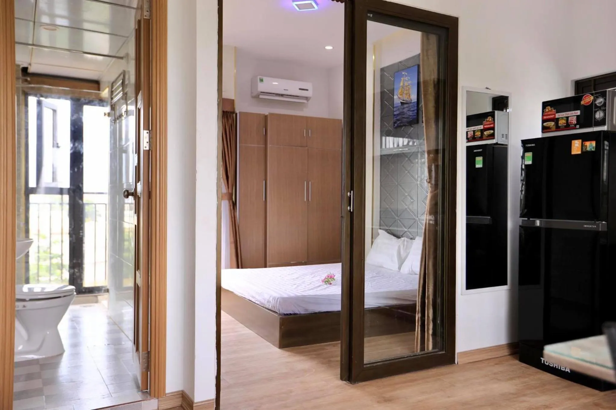 Bed in Seashine Apartment