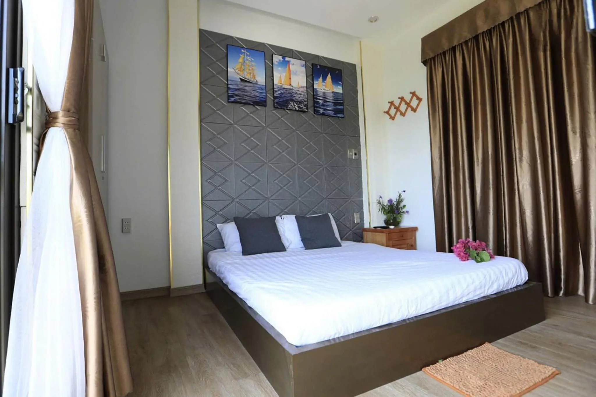 Bedroom, Bed in Seashine Apartment