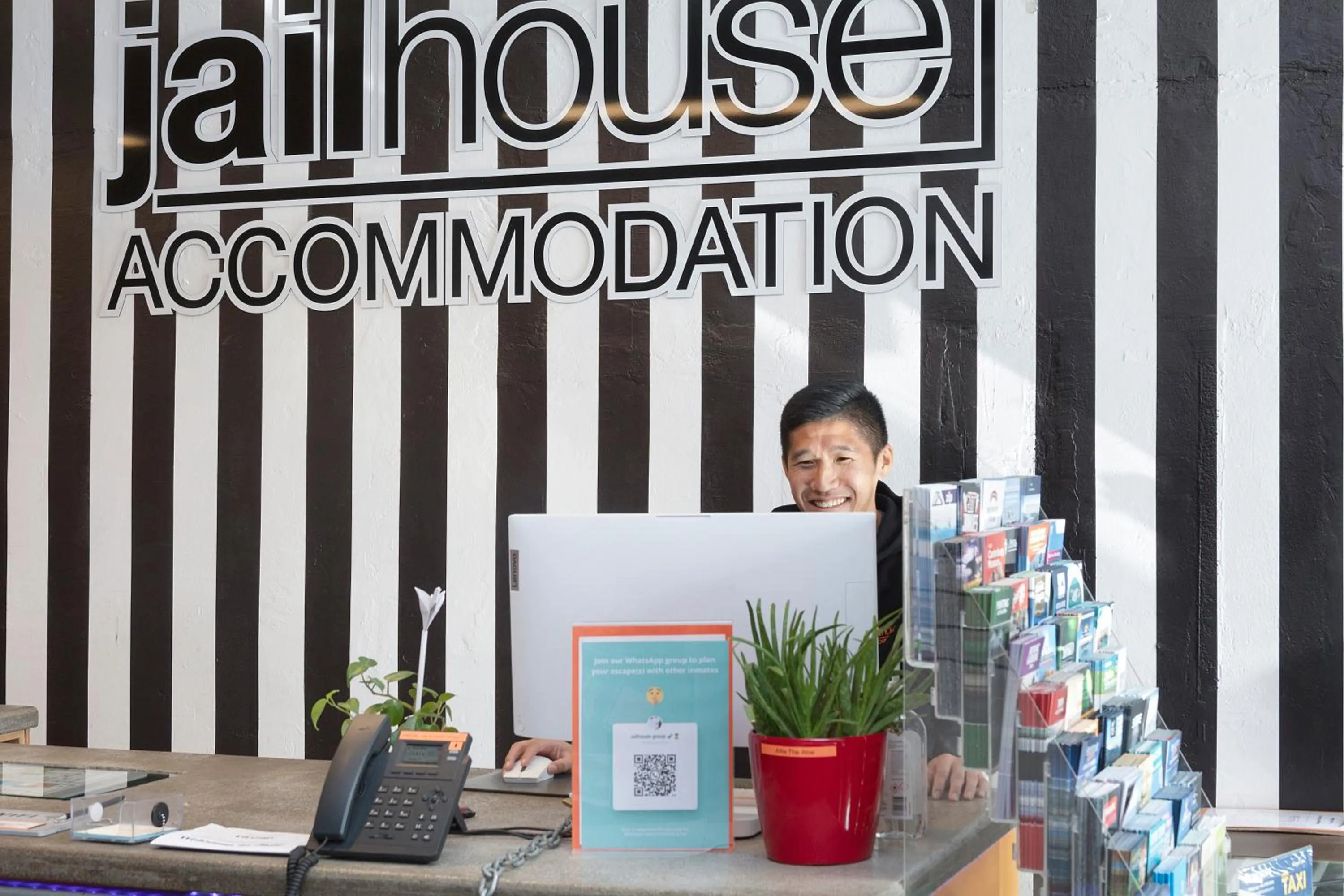 Lobby or reception in Jailhouse Accommodation