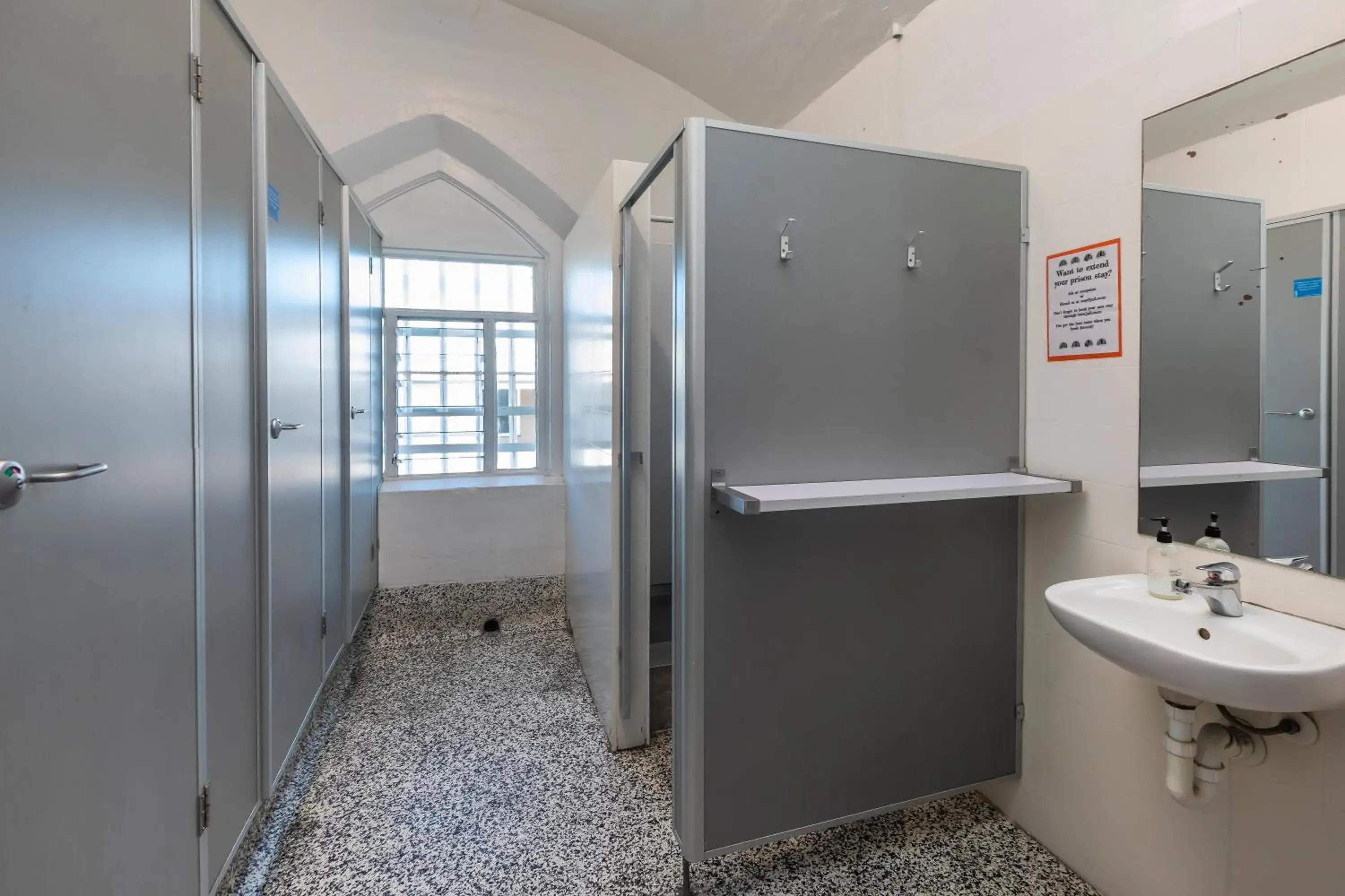 Bathroom in Jailhouse Accommodation