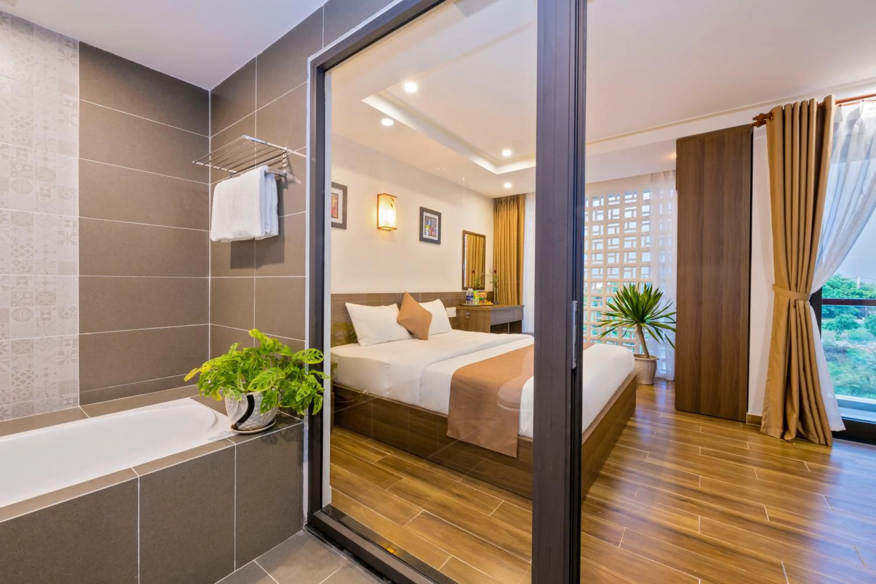 Photo of the whole room, Bed in Brother Villa Hoi An