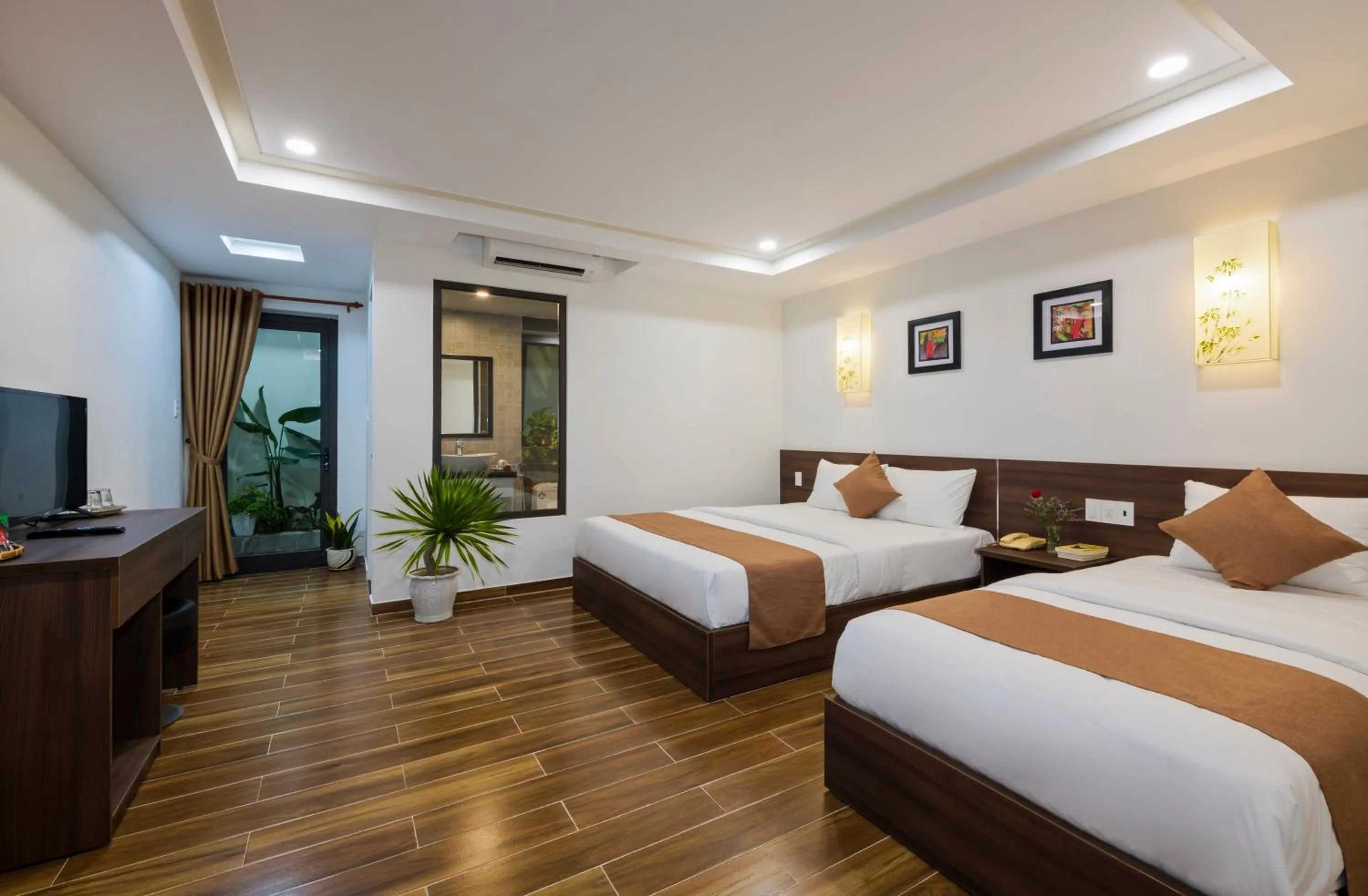 Photo of the whole room, Bed in Brother Villa Hoi An