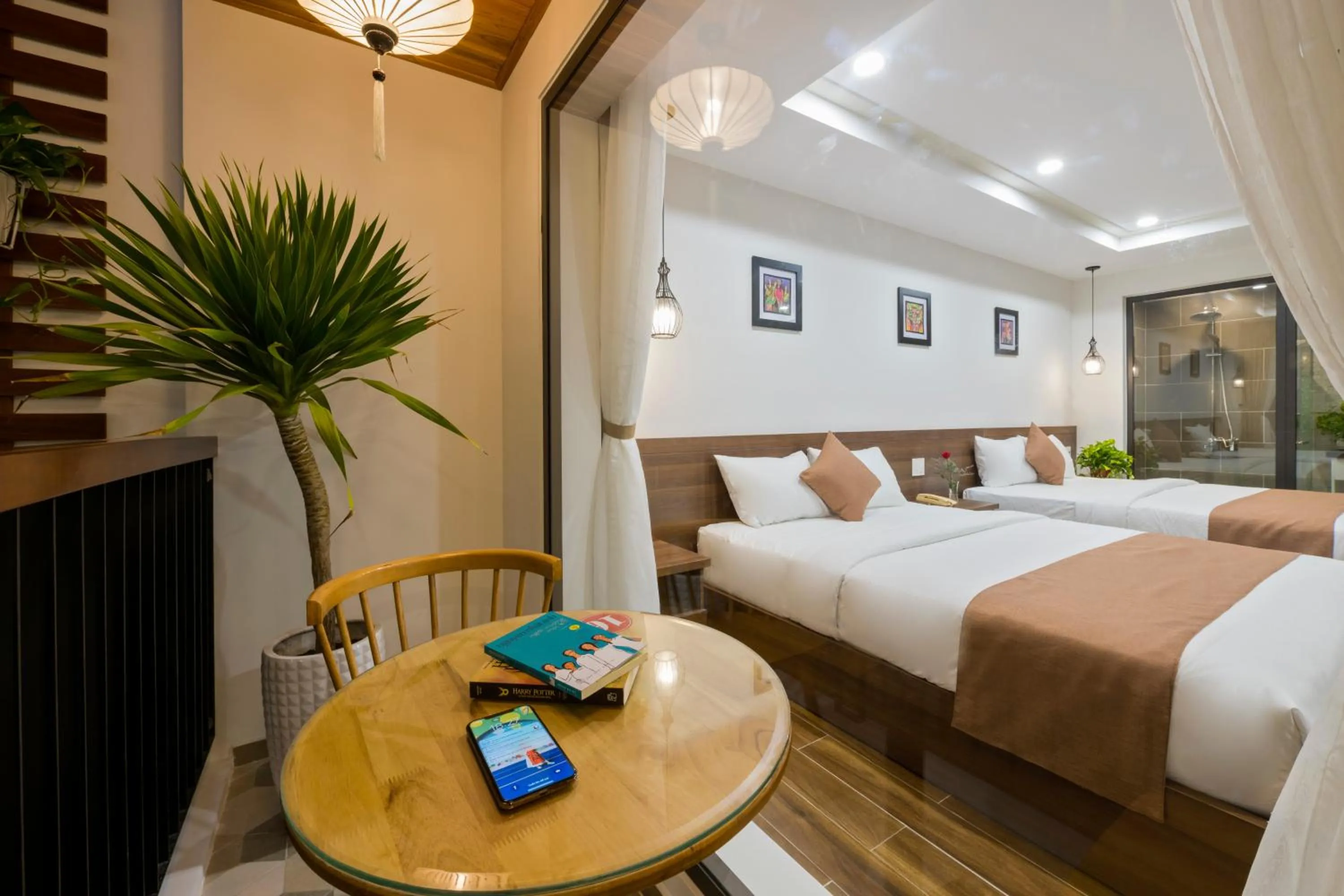 Photo of the whole room, Bed in Brother Villa Hoi An