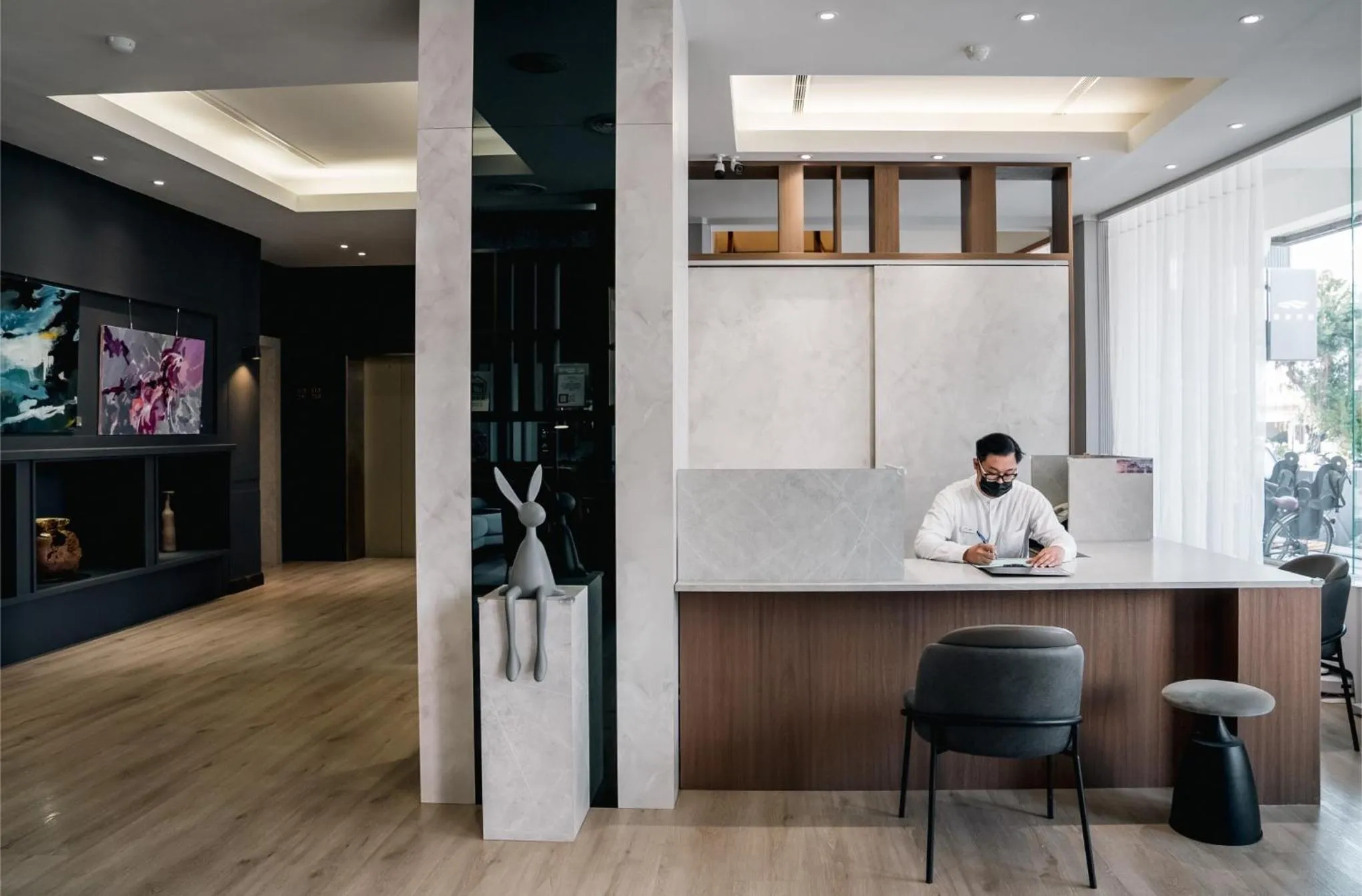 Seating area in East Coast Hotel