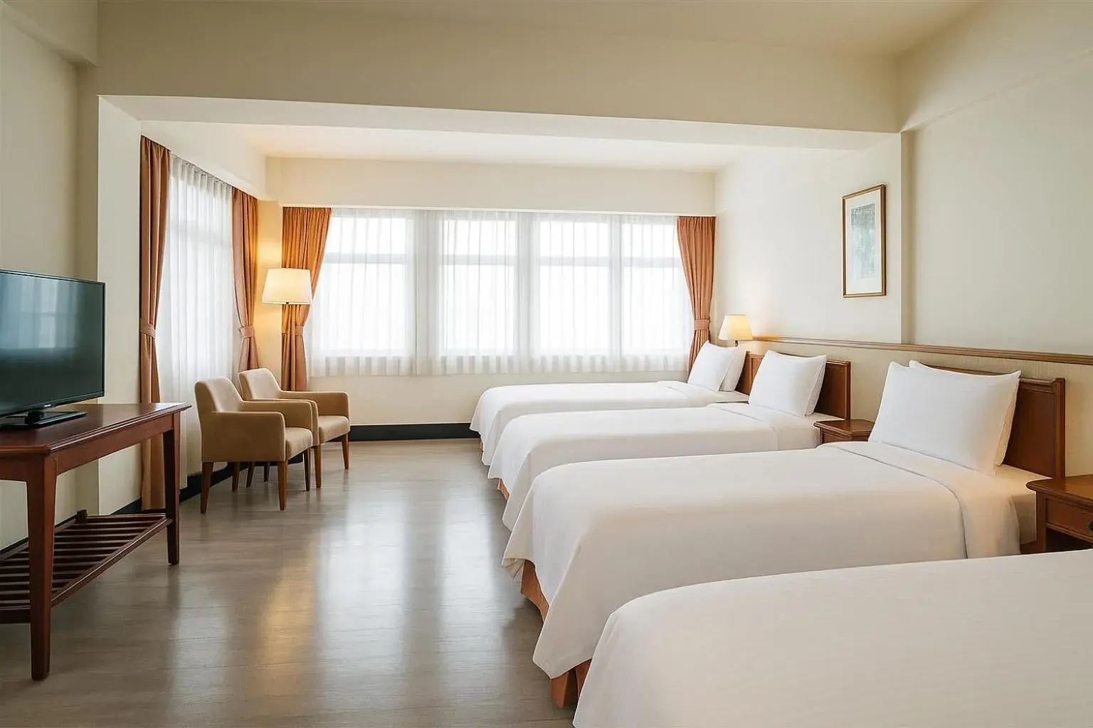 Standard Quadruple Room with Bath Tub in East Coast Hotel Standard Quadruple Room with Bath Tub in East Coast Hotel