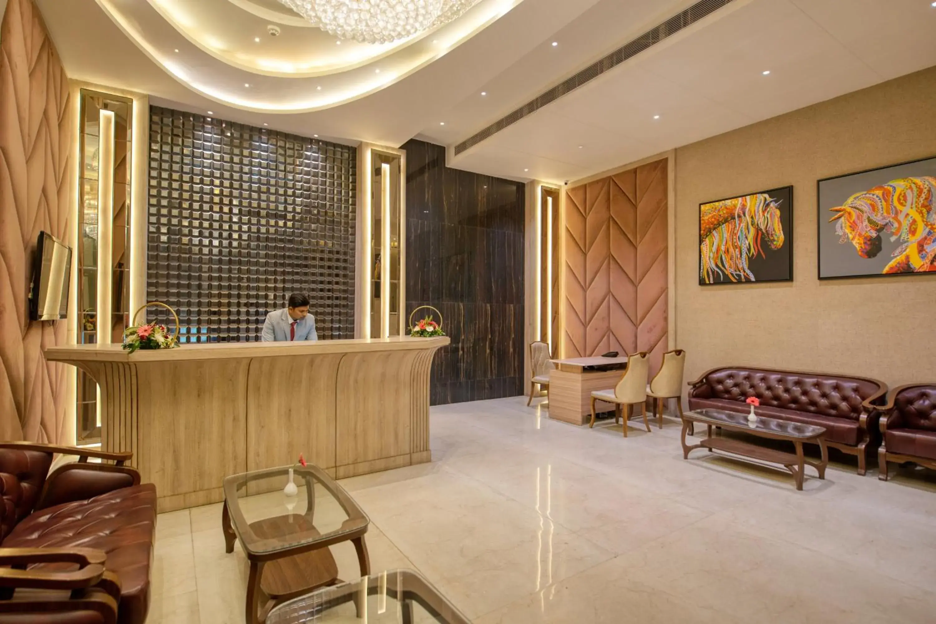 Lobby or reception in OM Clarks Inn Raebareli Lobby or reception in OM Clarks Inn Raebareli