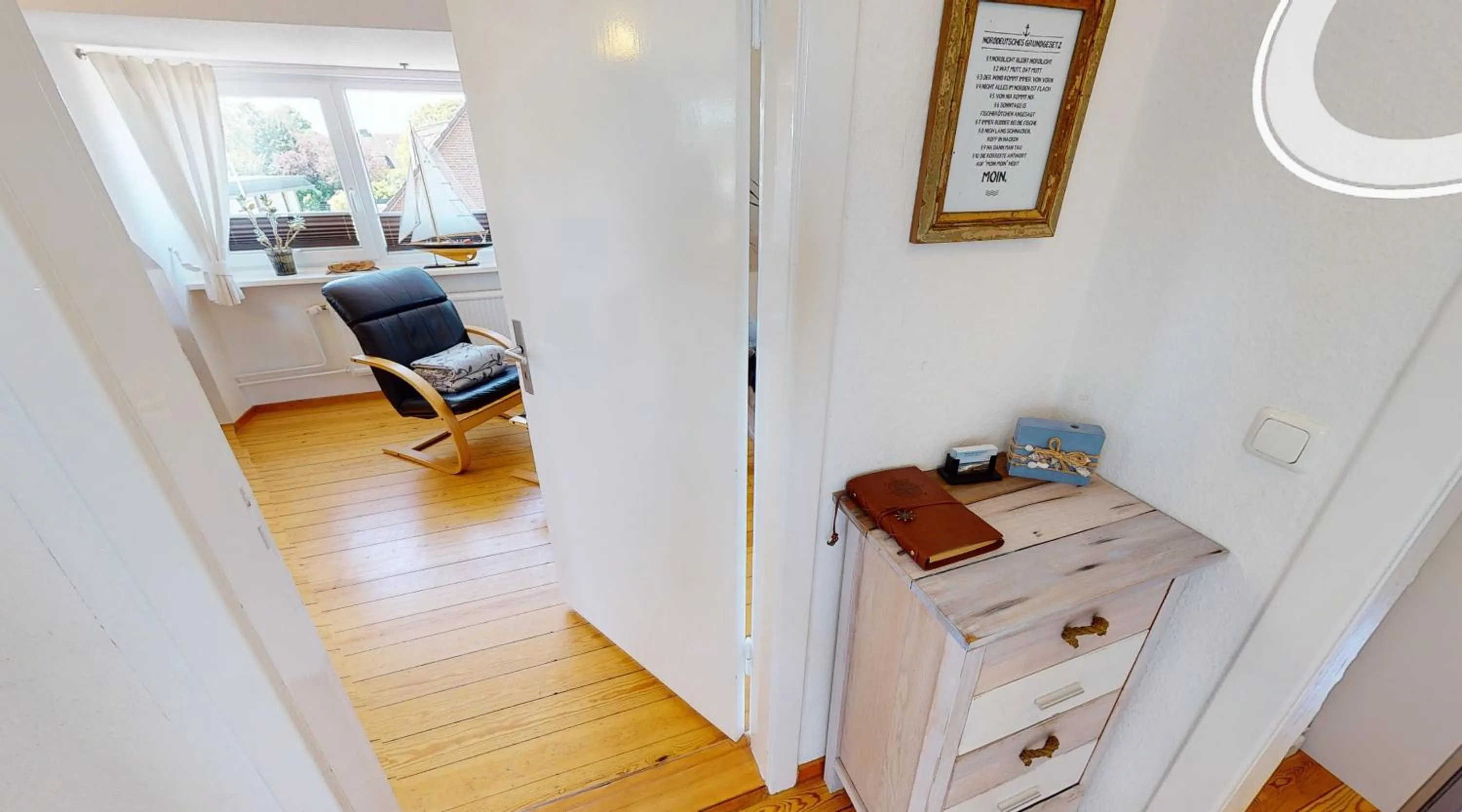 Photo of the whole room, Bed in Ferienwohnung Nordlicht Laboe