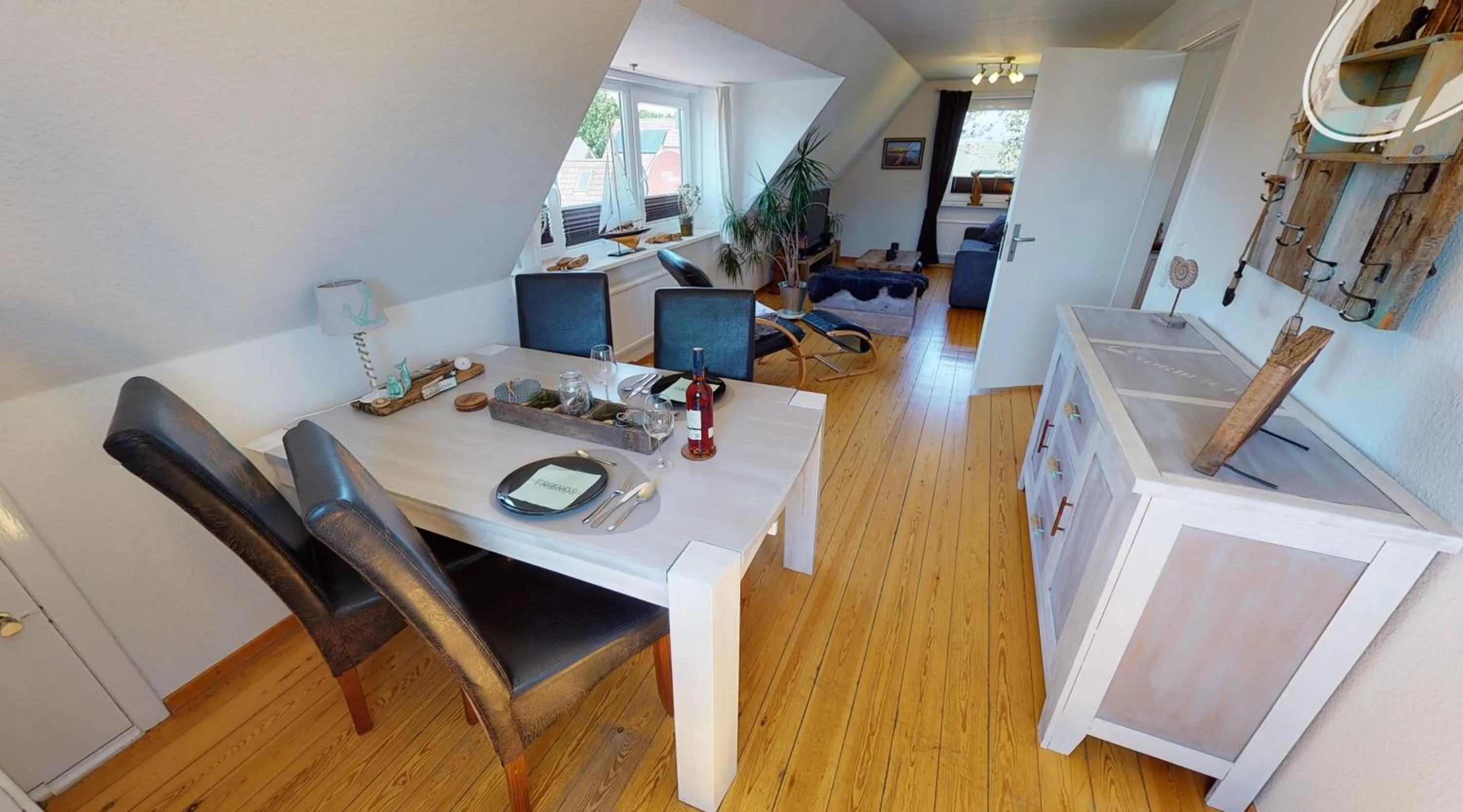 Living room in Ferienwohnung Nordlicht Laboe