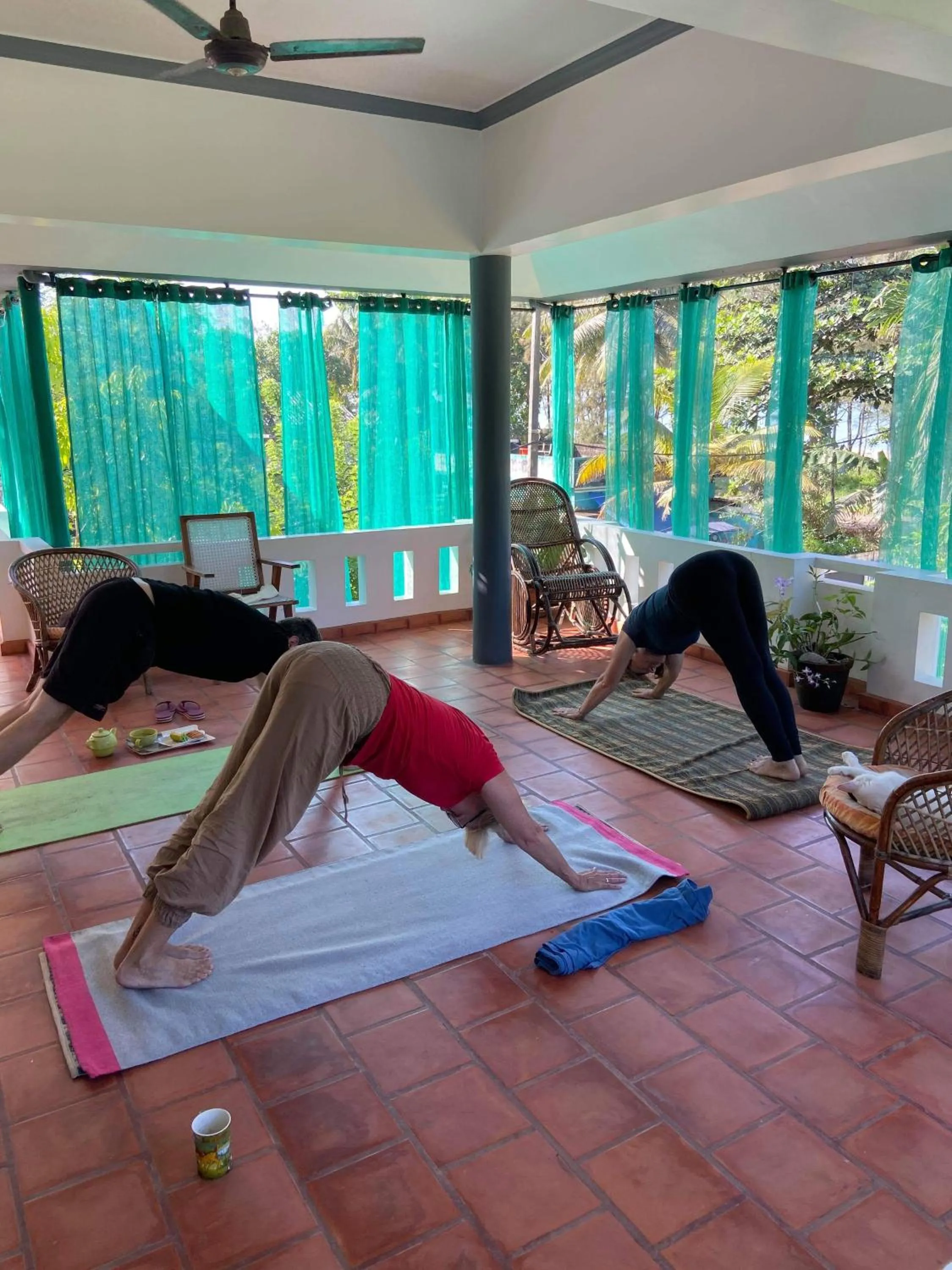 Patio in Kadalamma Beach Homestay