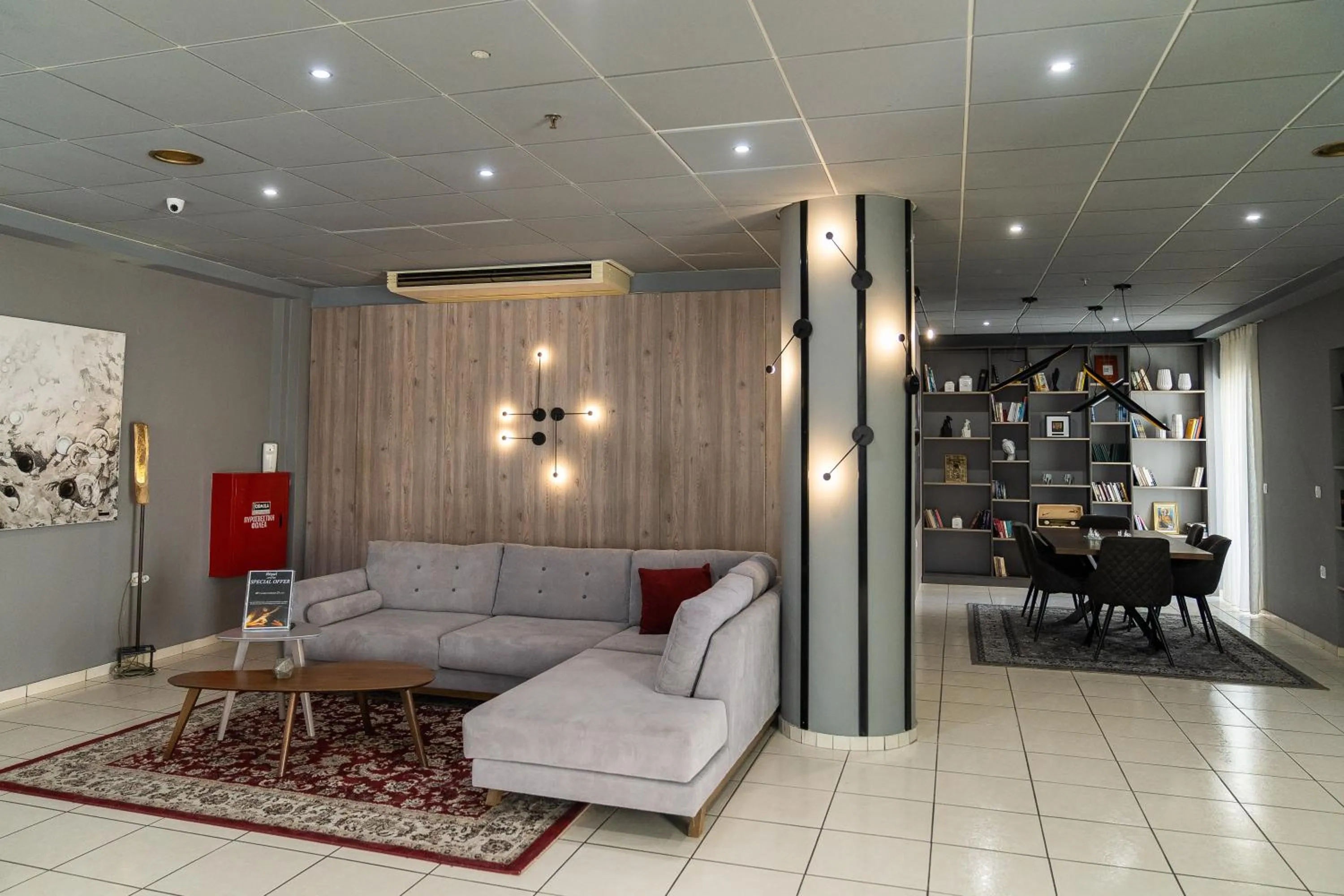 Seating area in Galaxy Hotel