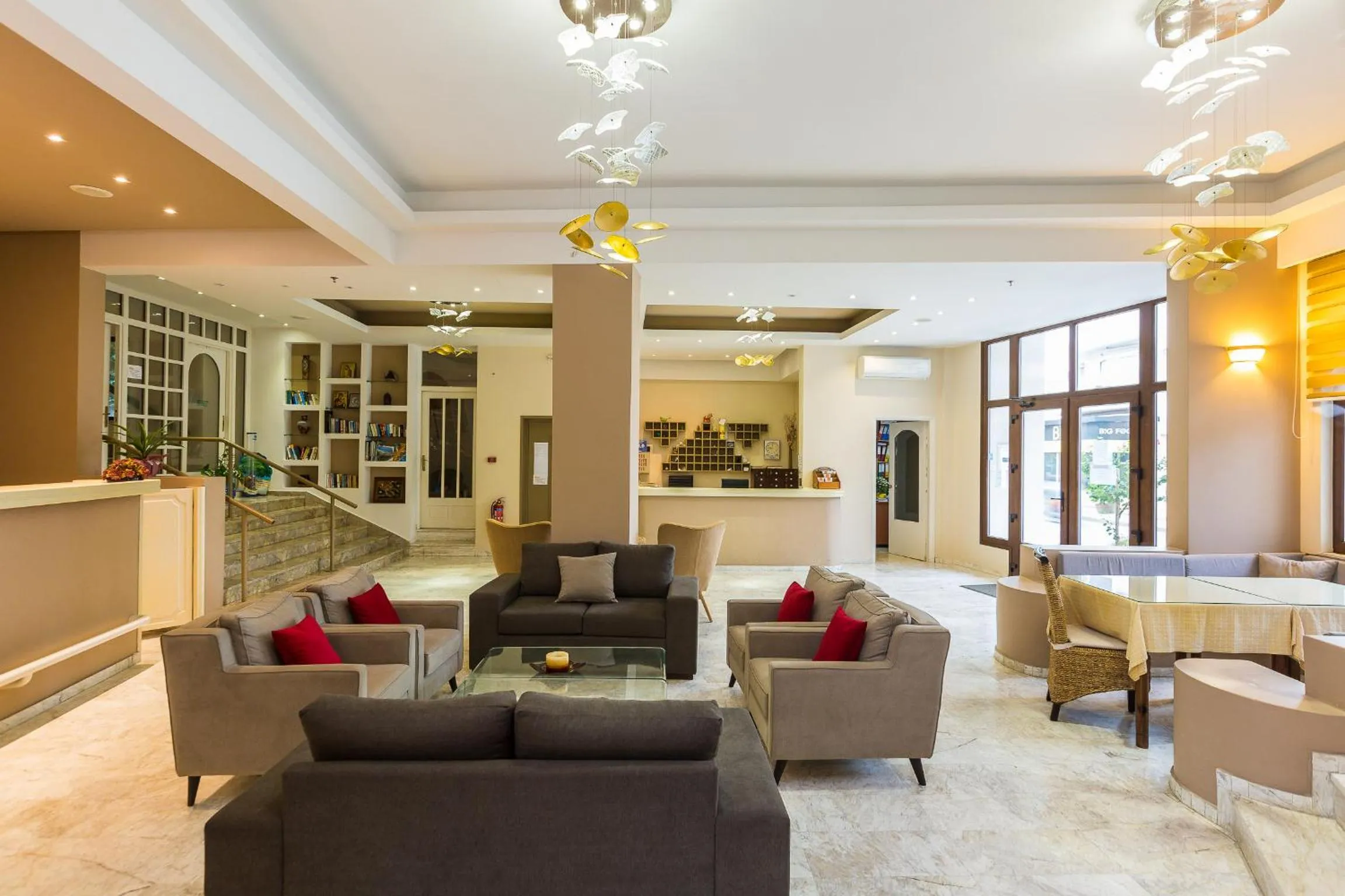 Lobby or reception in Eltina Hotel