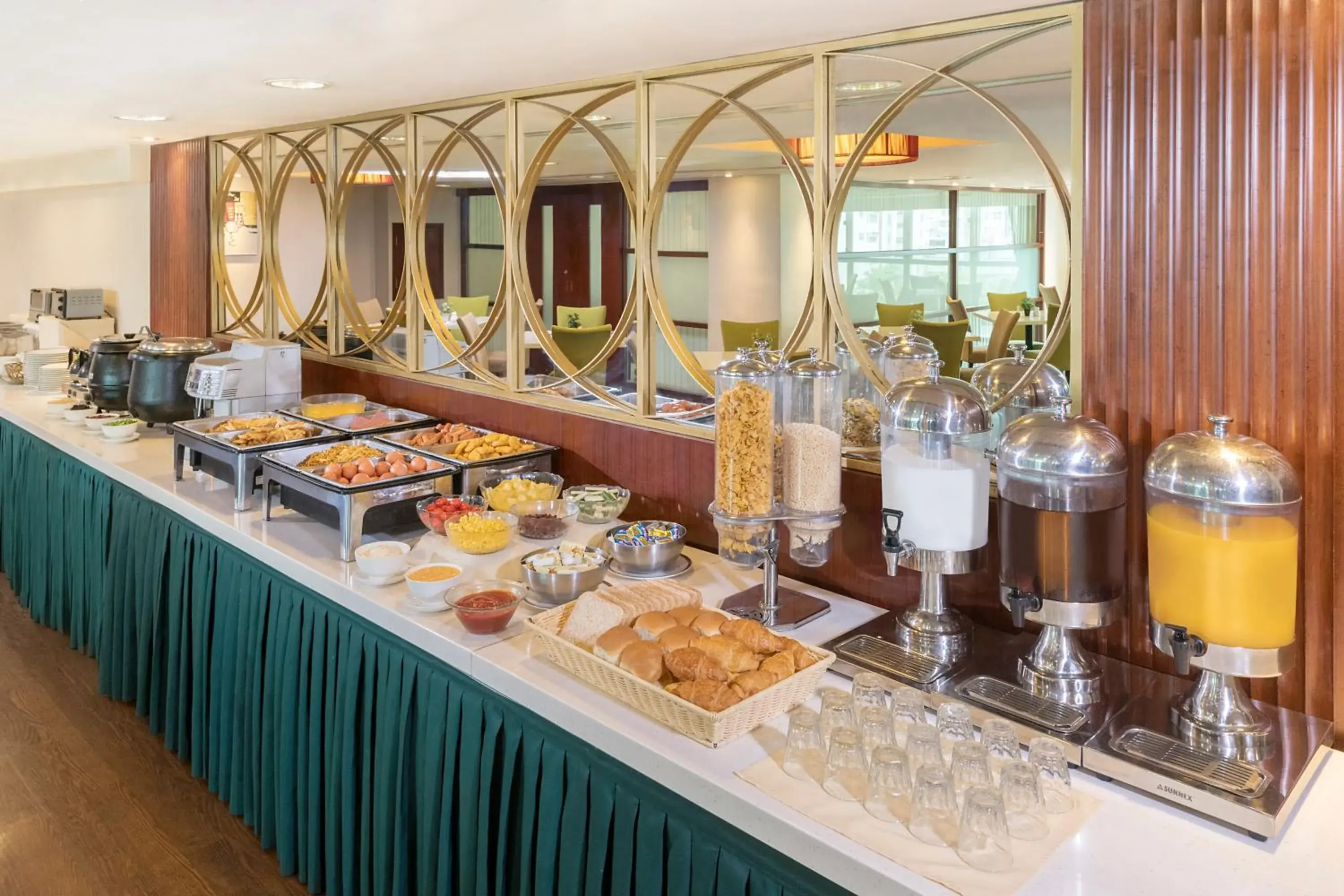 Buffet breakfast in Silka Far East Hotel Buffet breakfast in Silka Far East Hotel