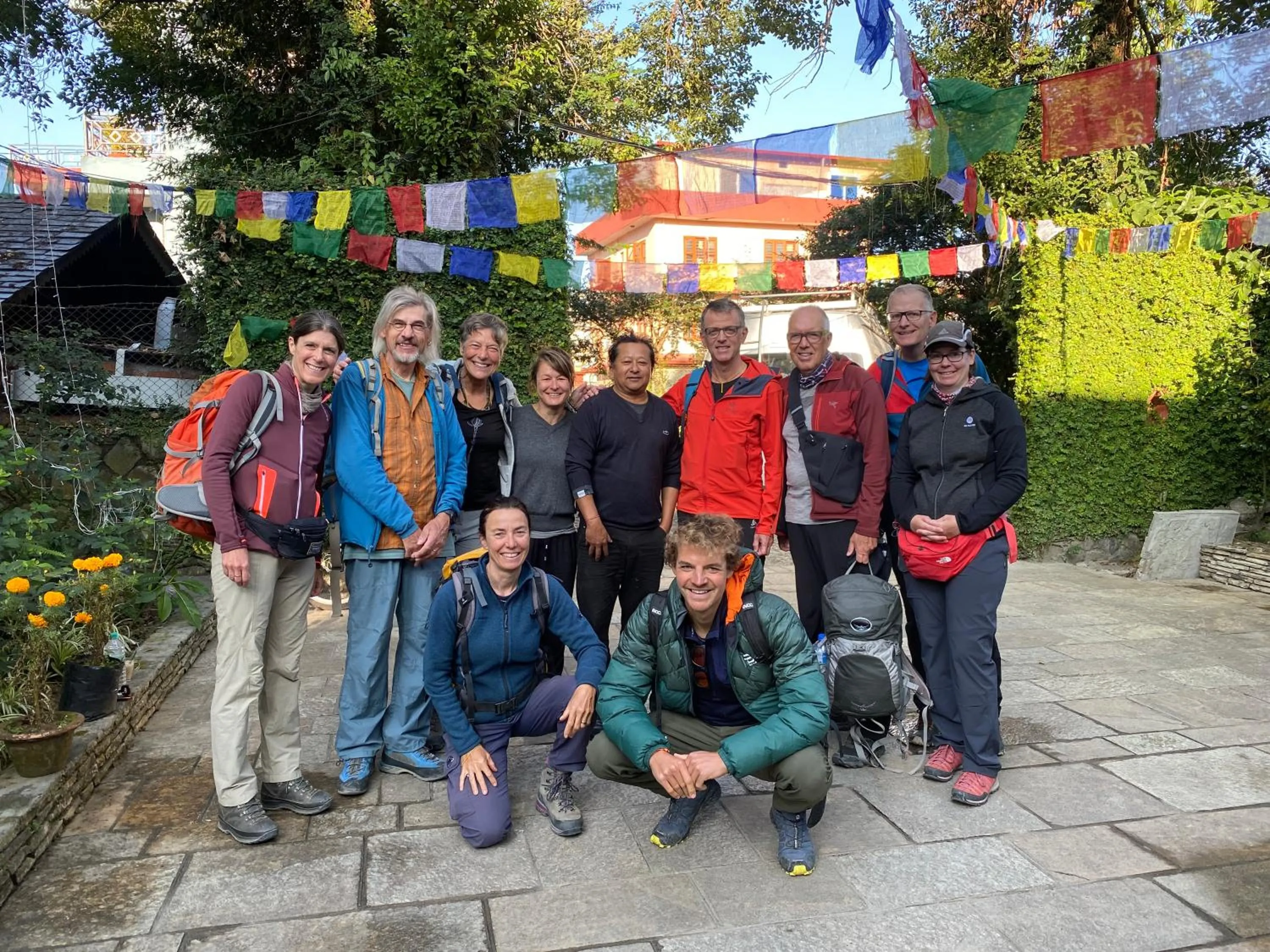 group of guests in Mum's Garden Resort
