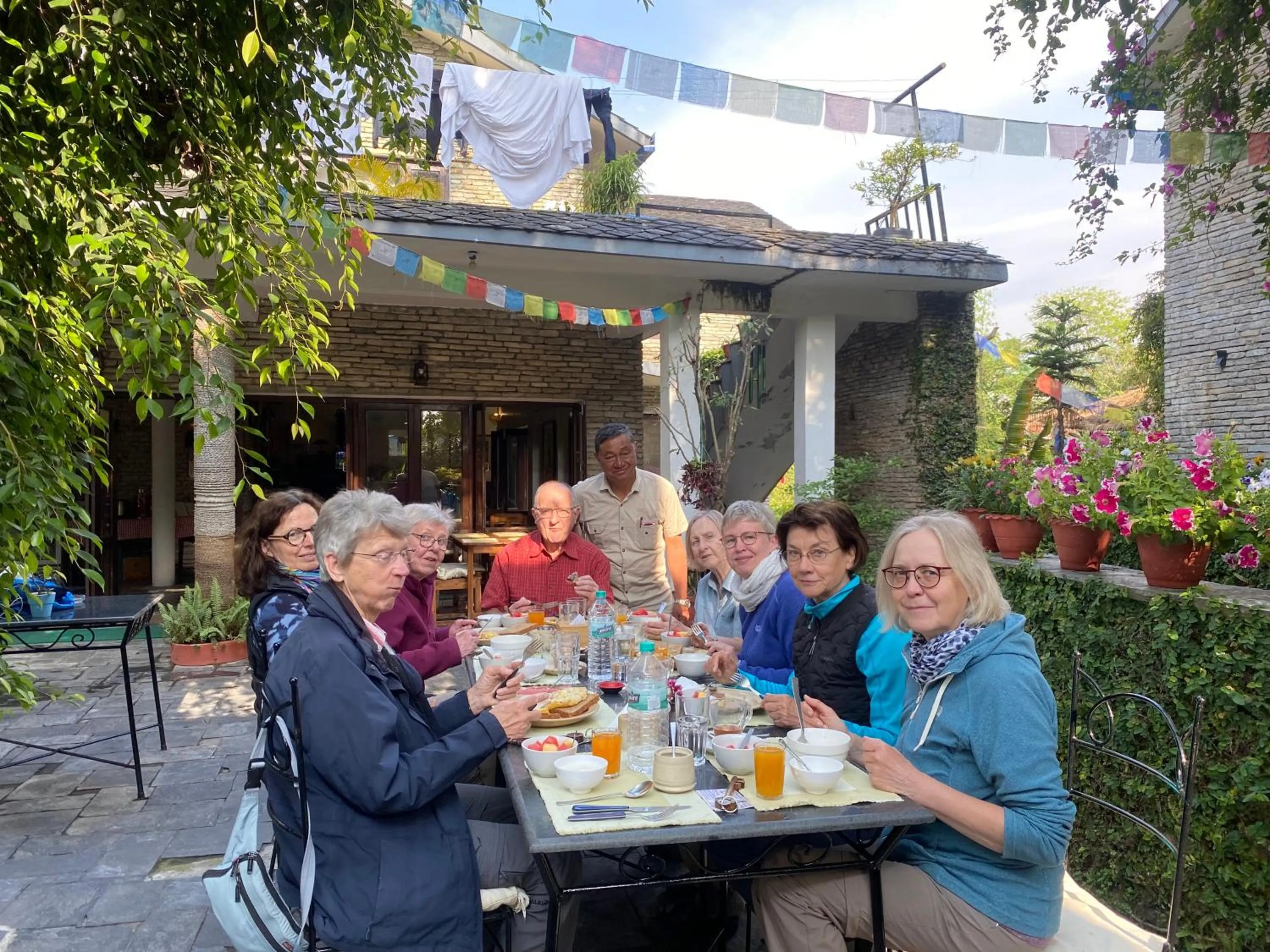 group of guests in Mum's Garden Resort