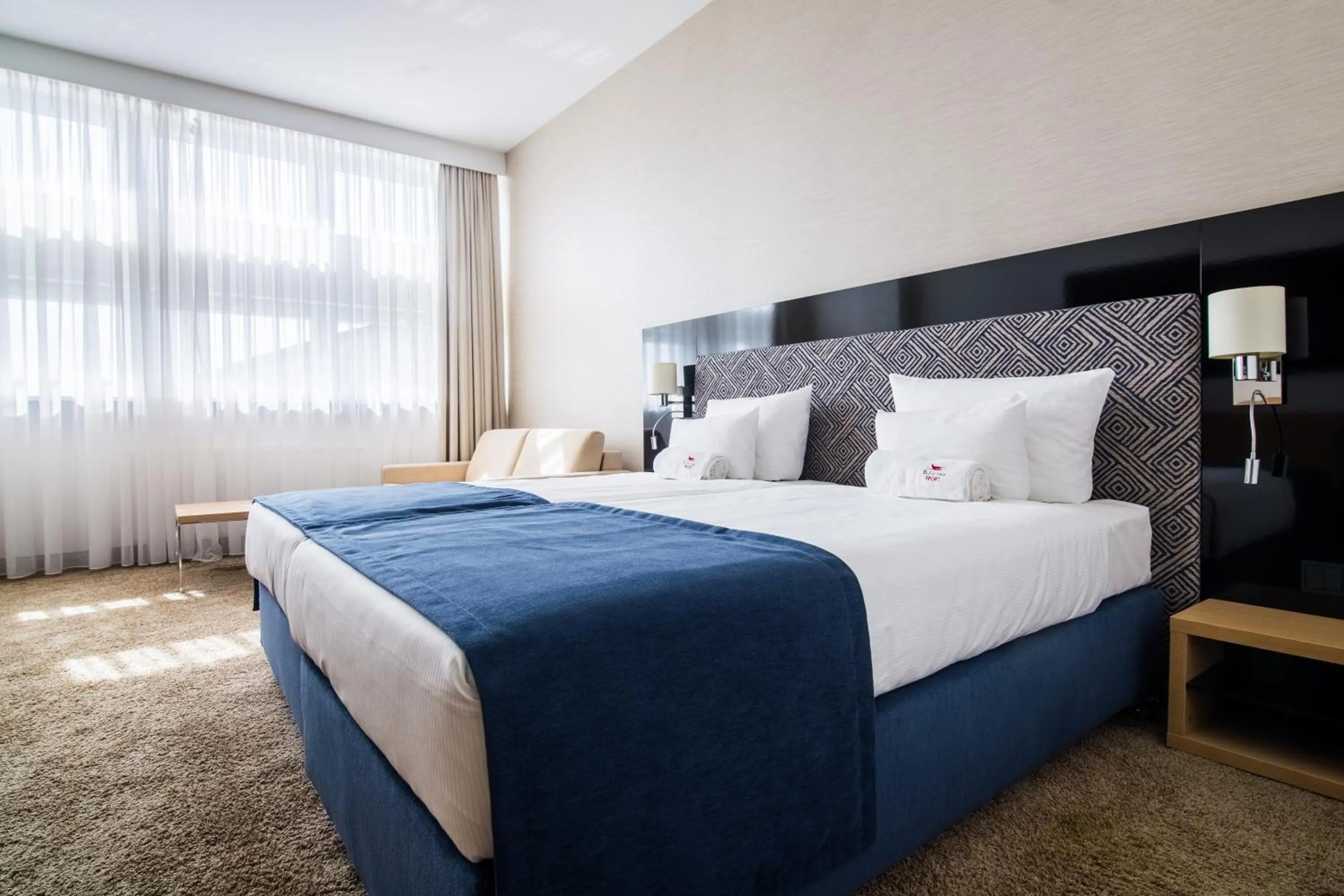 Bed in Hotel Bażantowo Sport