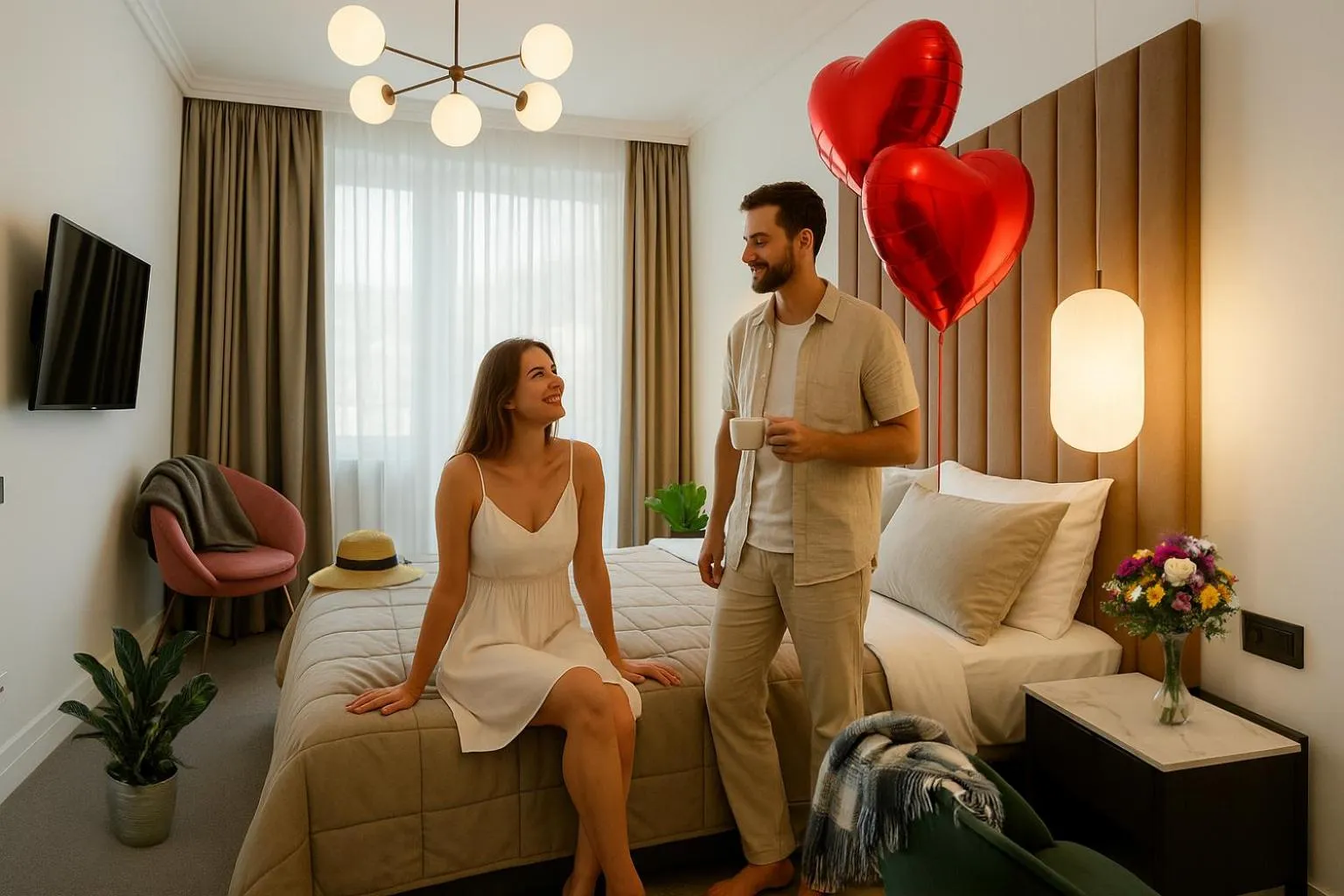 Text overlay, Bed in HIGHLINE DOWNTOWN ApartHotel OLDTOWN UNIRII SQUARE