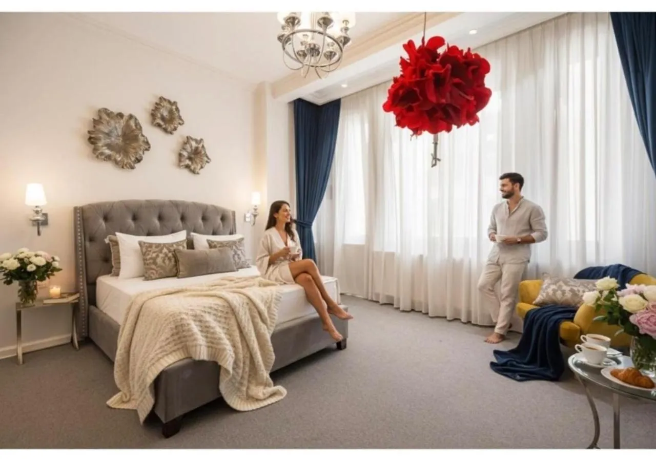 Bedroom, Bed in HIGHLINE DOWNTOWN ApartHotel OLDTOWN UNIRII SQUARE