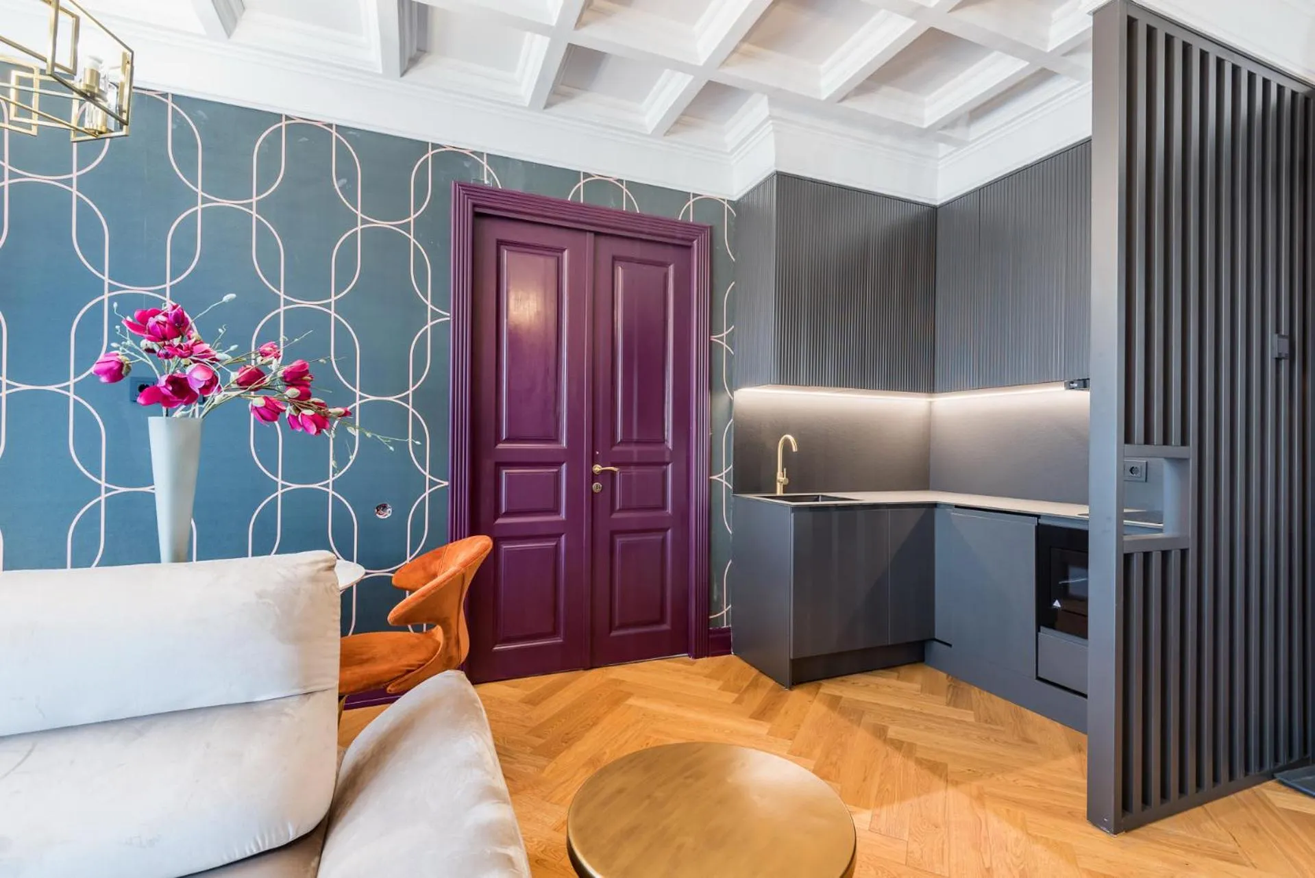 Living room in HIGHLINE DOWNTOWN ApartHotel OLDTOWN UNIRII SQUARE