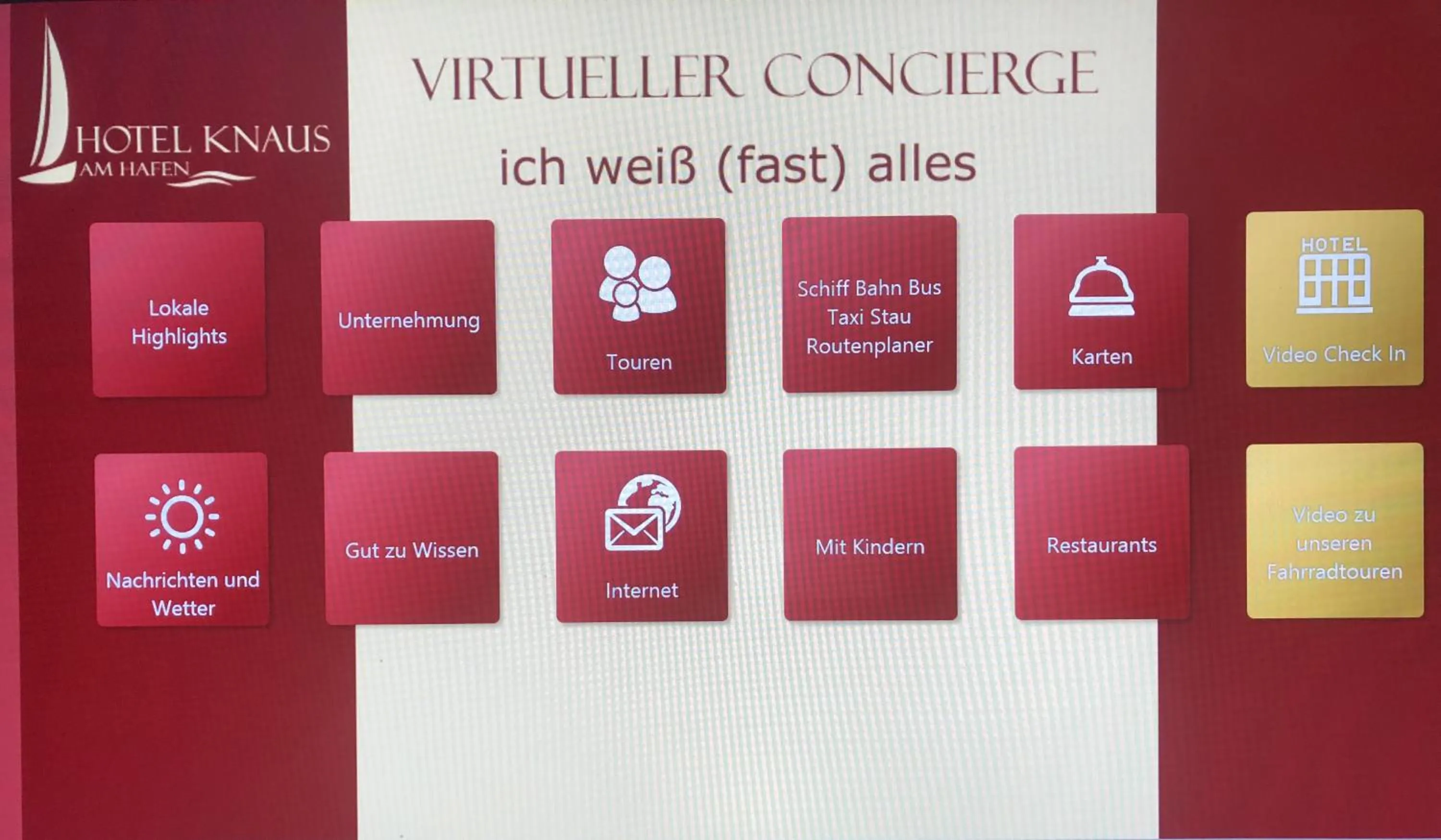 Lobby or reception in Hotel Knaus am Hafen