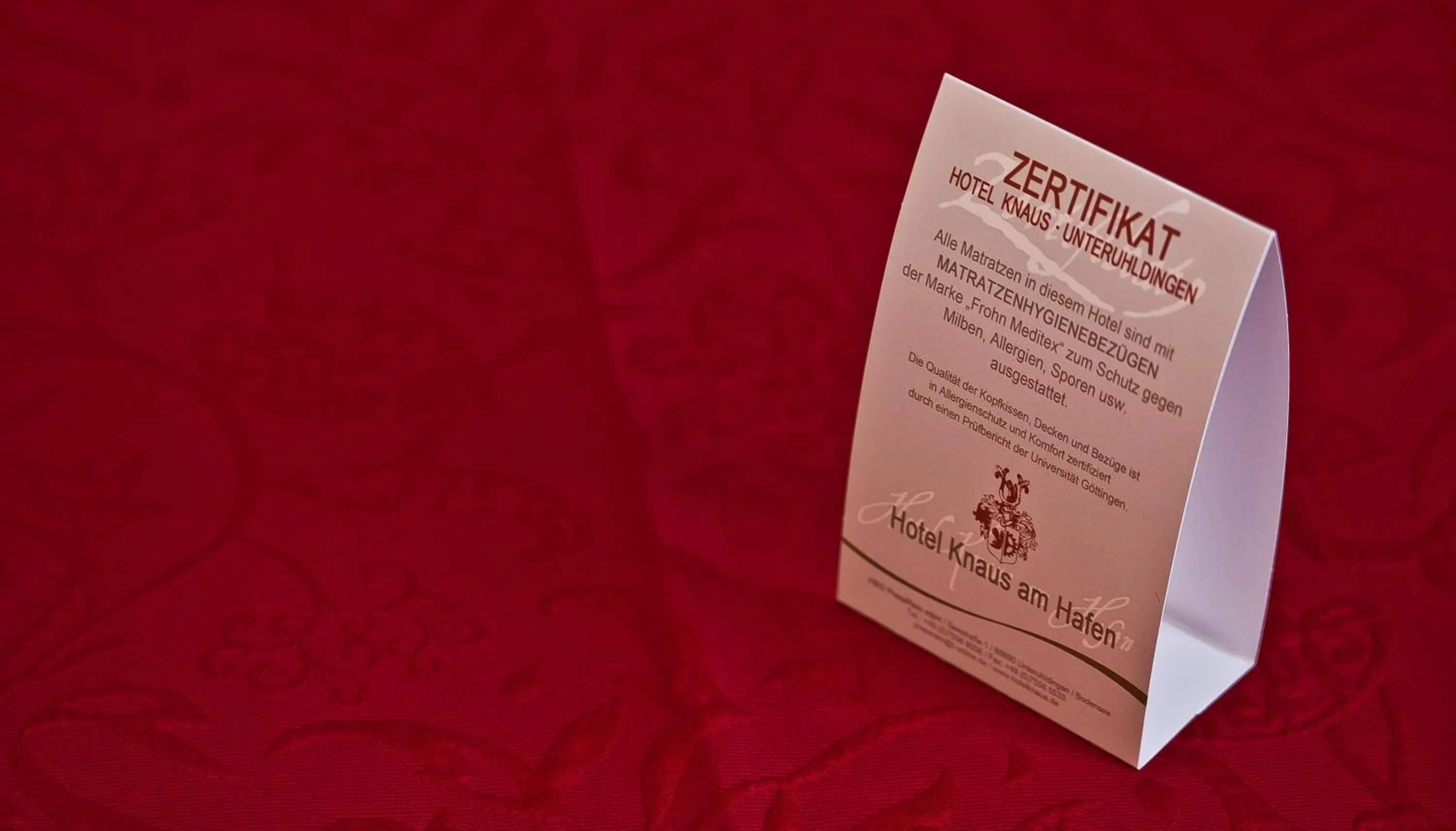 Decorative detail in Hotel Knaus am Hafen