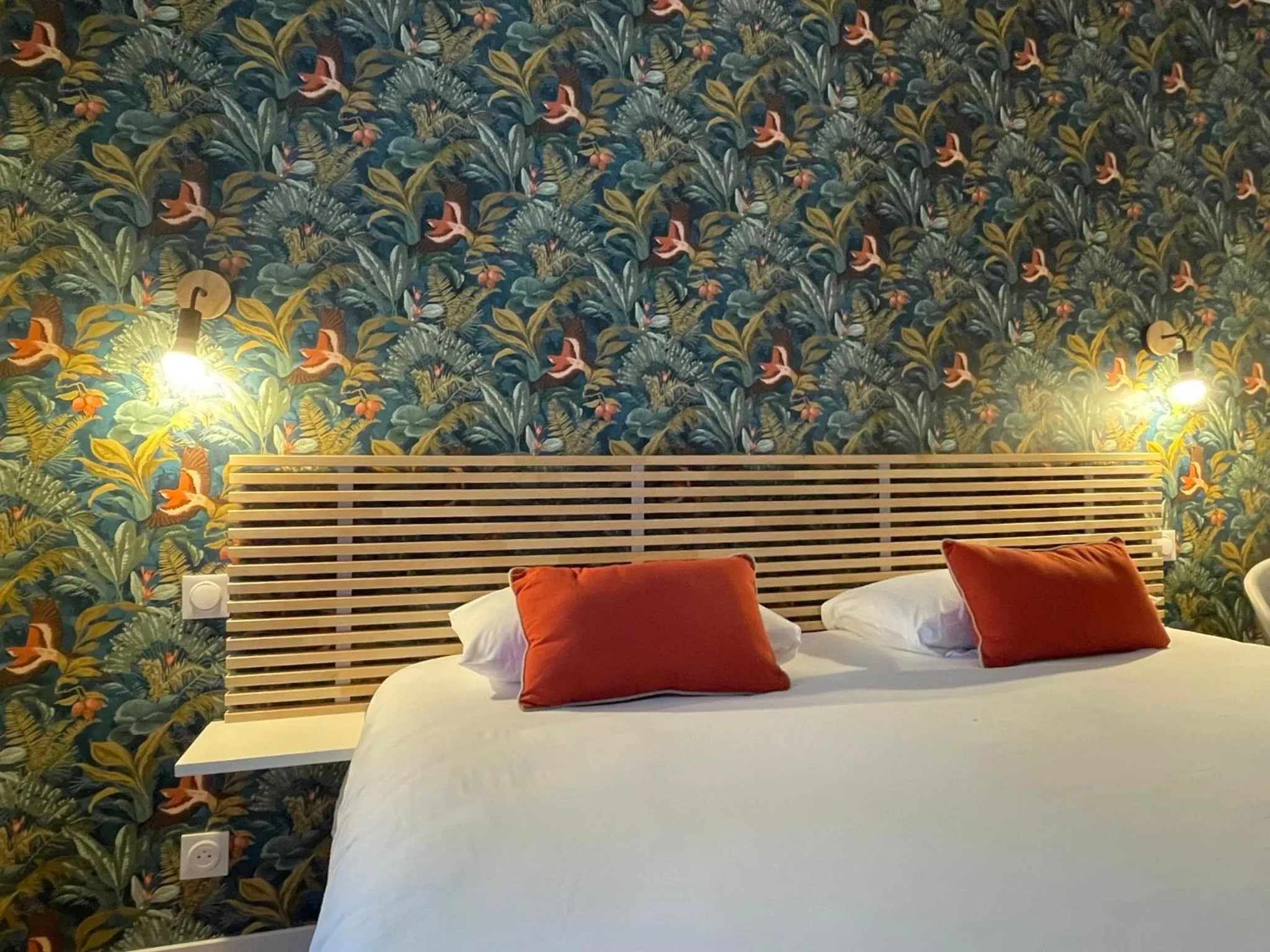 Bed in Hôtel des Dunes Noirmoutier