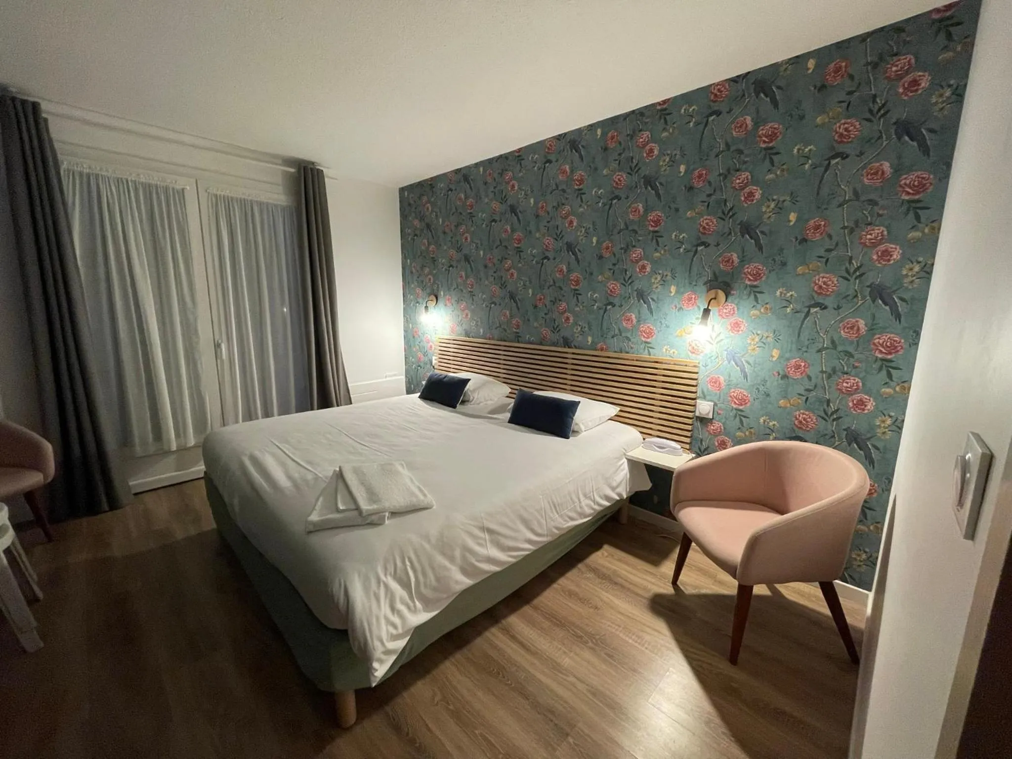 Bed in Hôtel des Dunes Noirmoutier