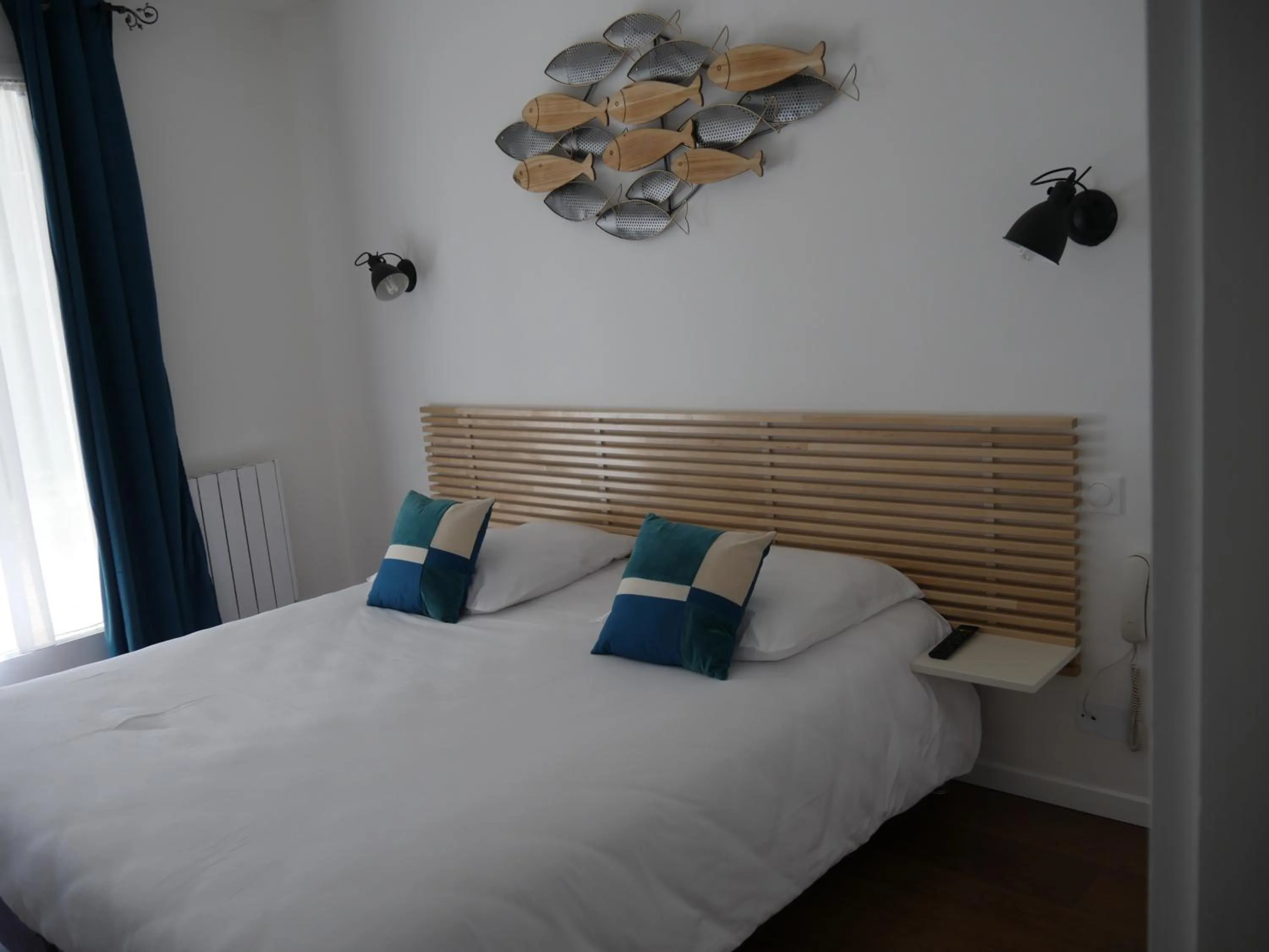 Bed in Hôtel des Dunes Noirmoutier