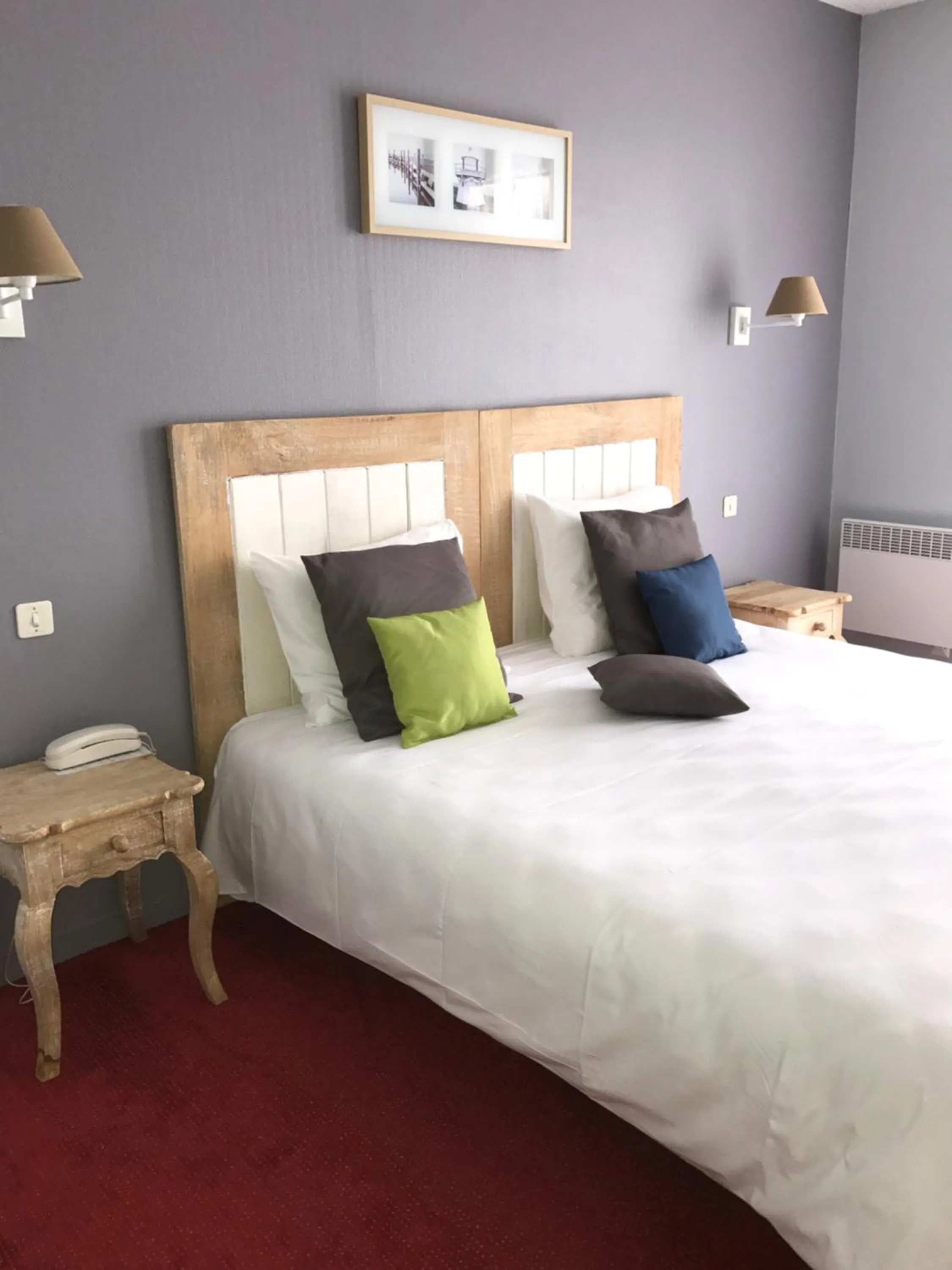 Bed in Hôtel des Dunes Noirmoutier