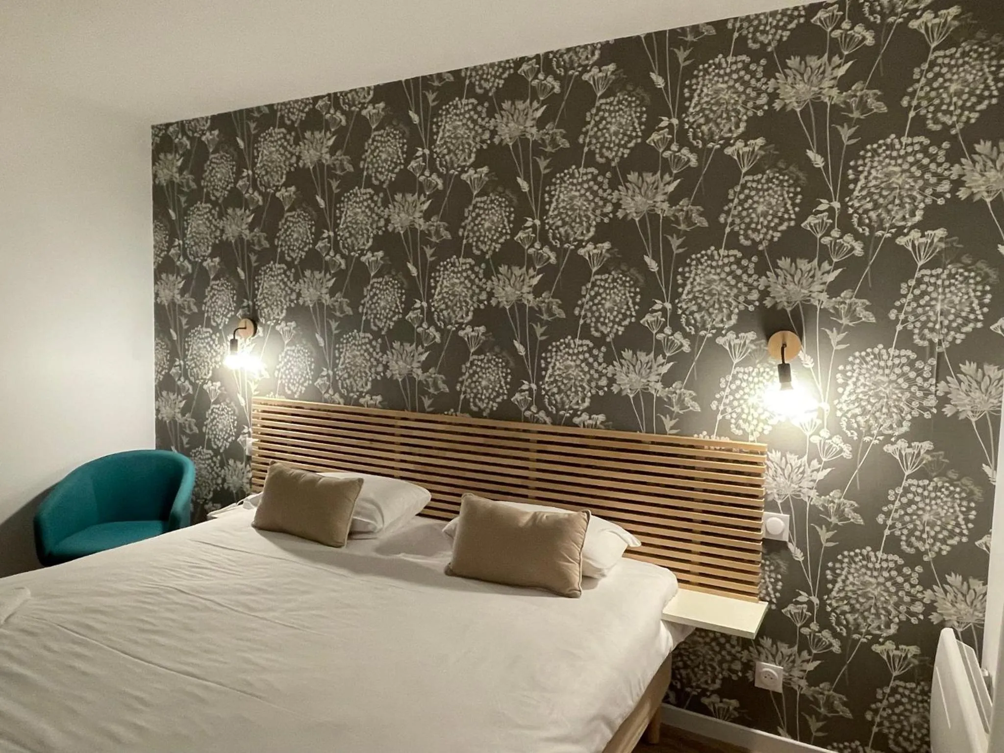 Bed in Hôtel des Dunes Noirmoutier