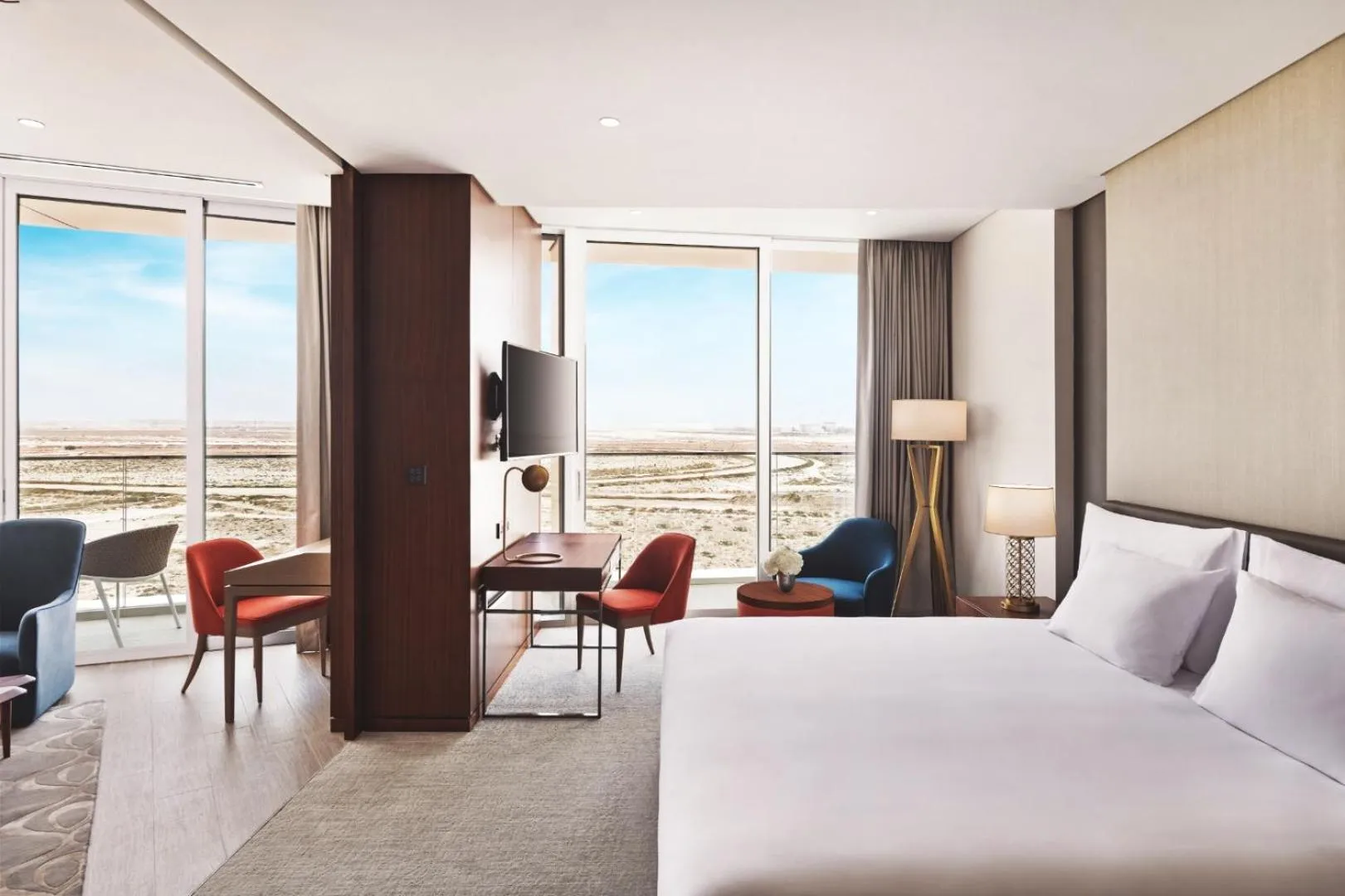 Bed in JA Lake View Hotel, Dubai