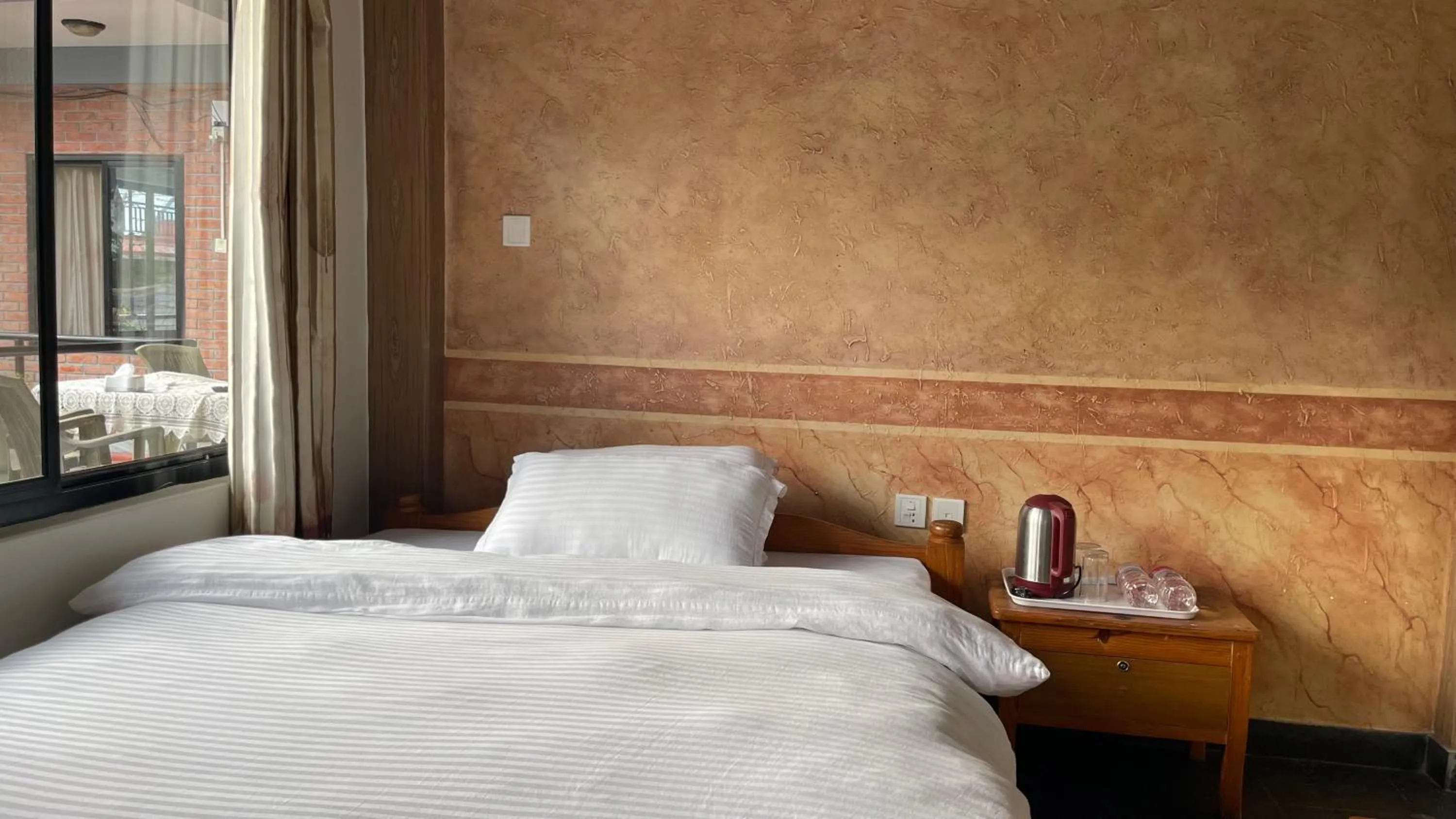 Bed in Hotel Hakoniwa