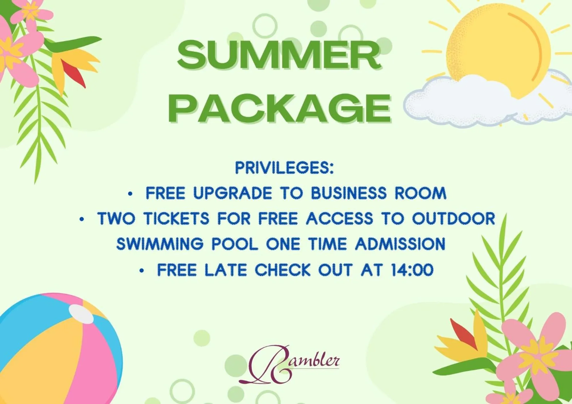 Swimming pool in Rambler Oasis Hotel