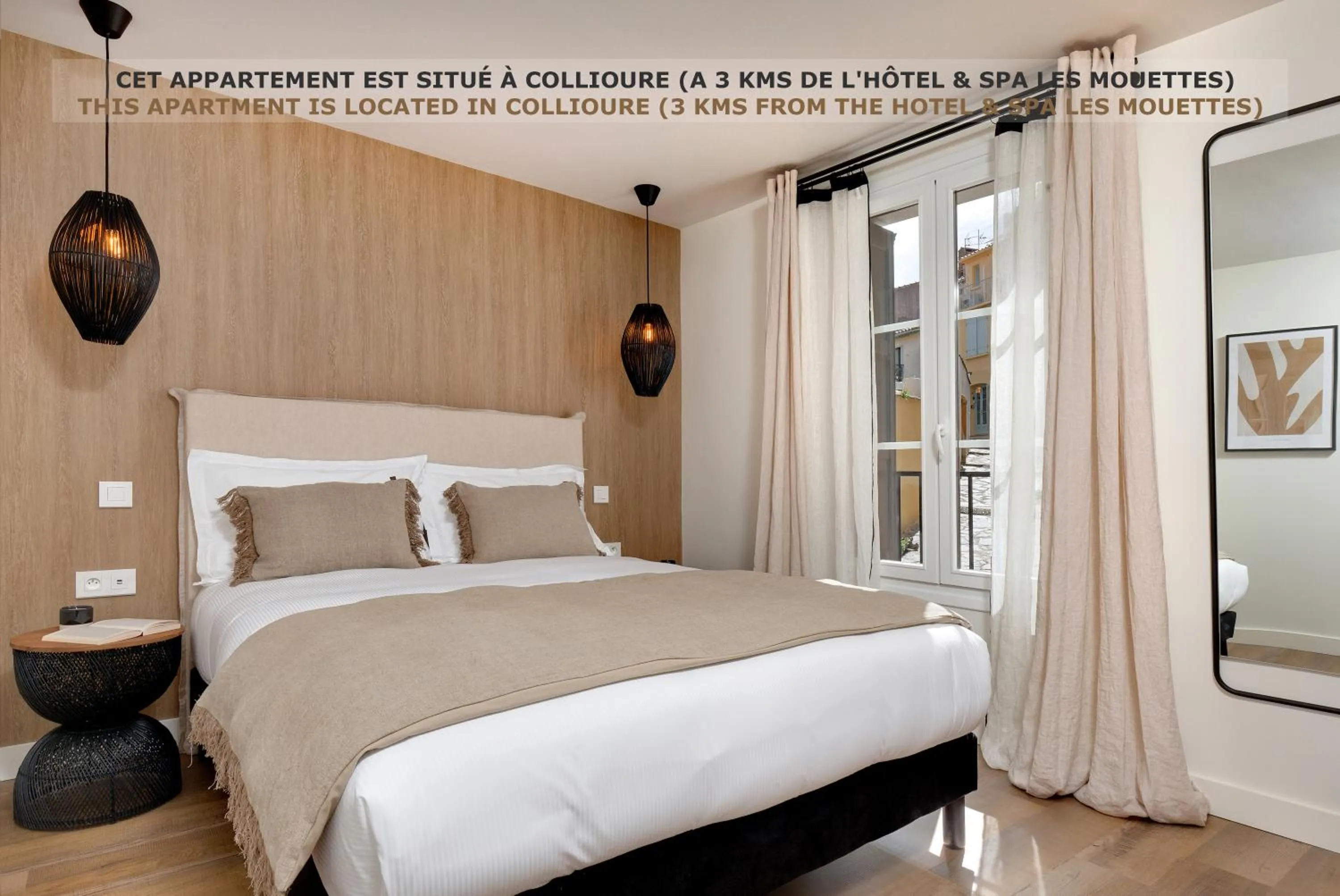 Bedroom, Bed in Hôtel & Spa Les Mouettes