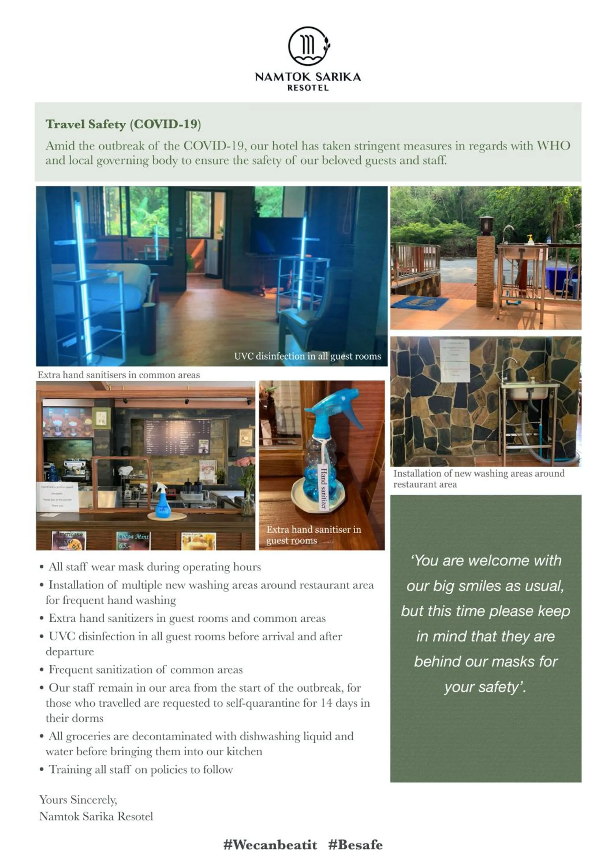 Property logo or sign in Namtok Sarika Resotel