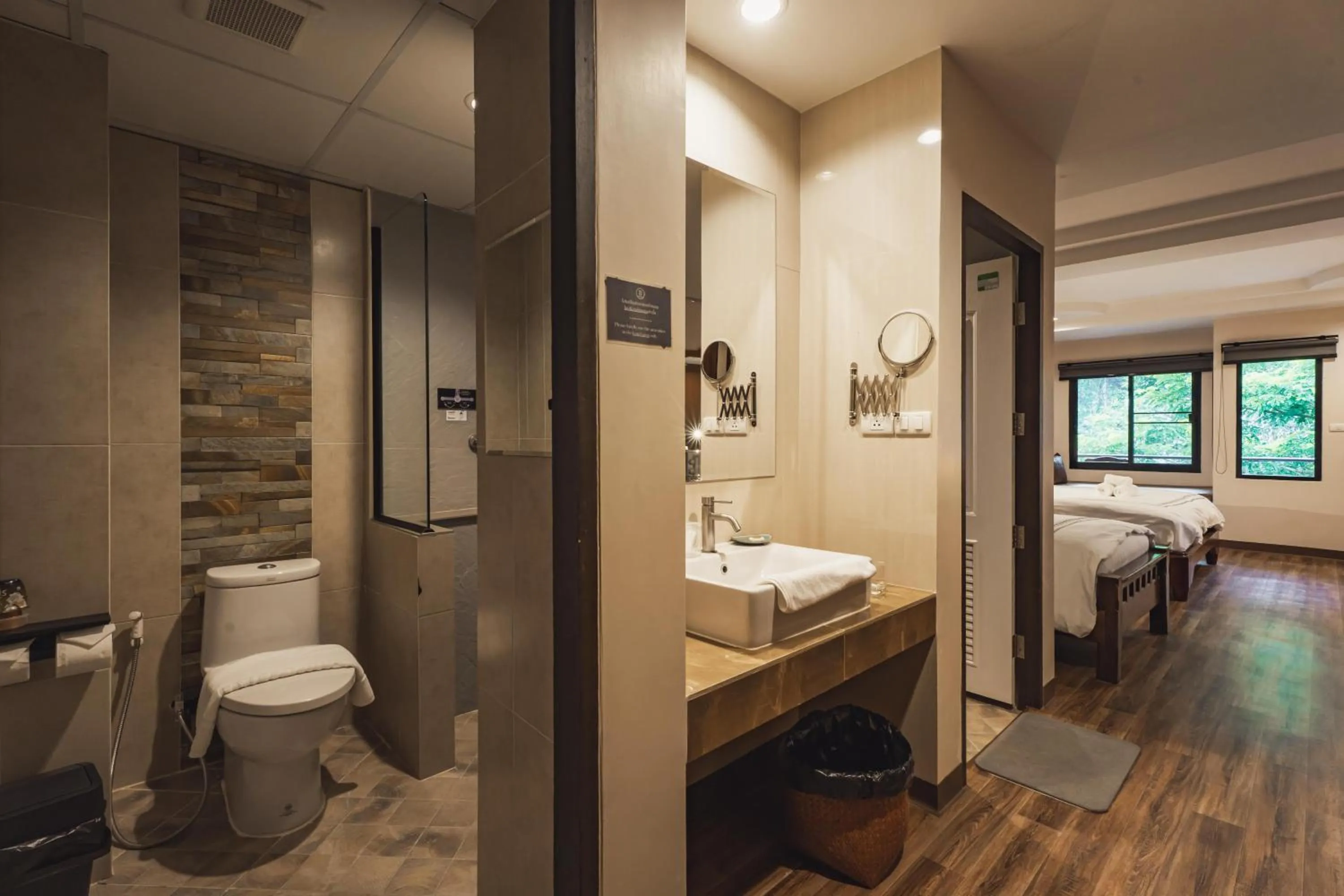 Shower in Namtok Sarika Resotel