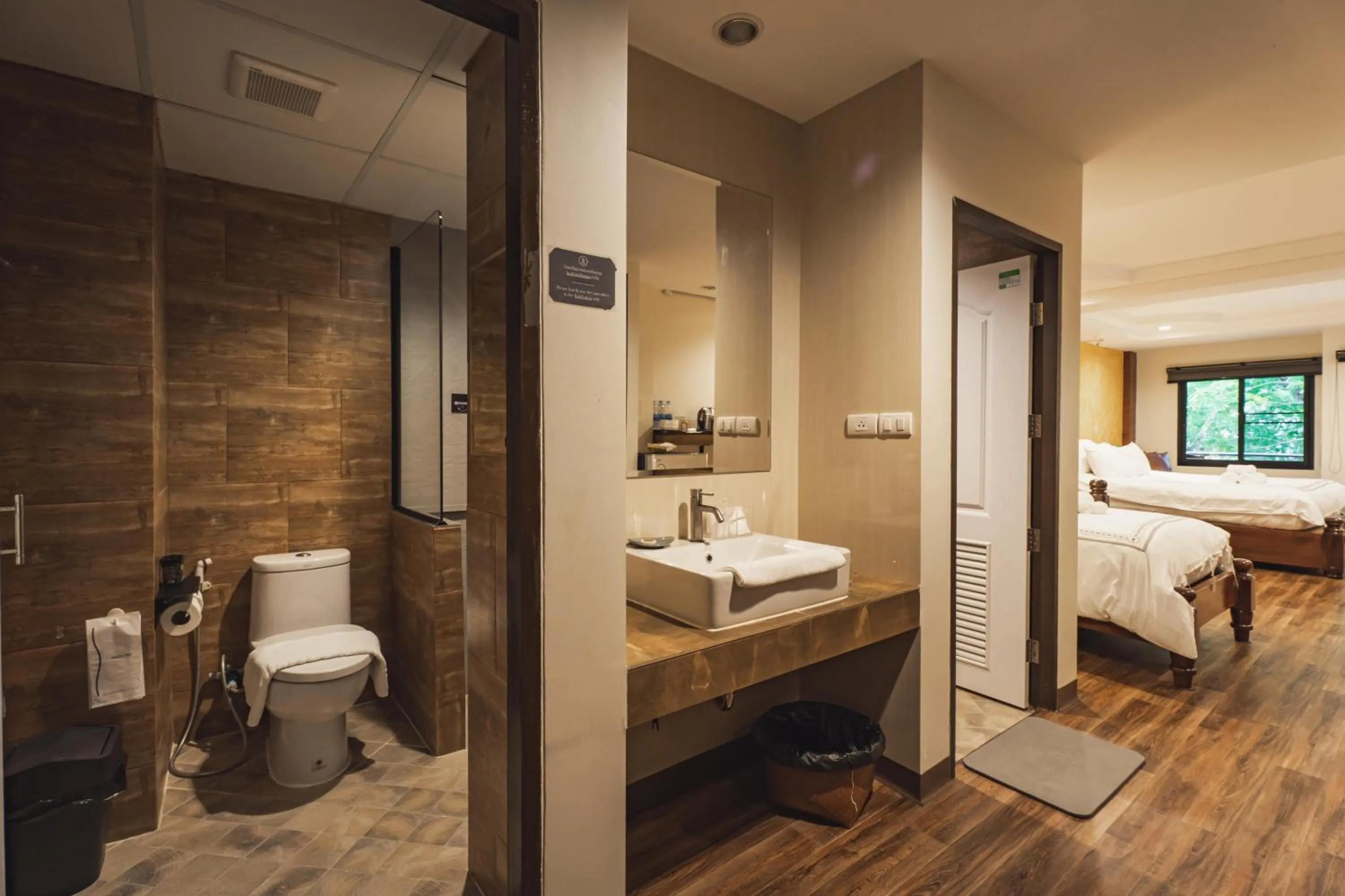 Shower in Namtok Sarika Resotel