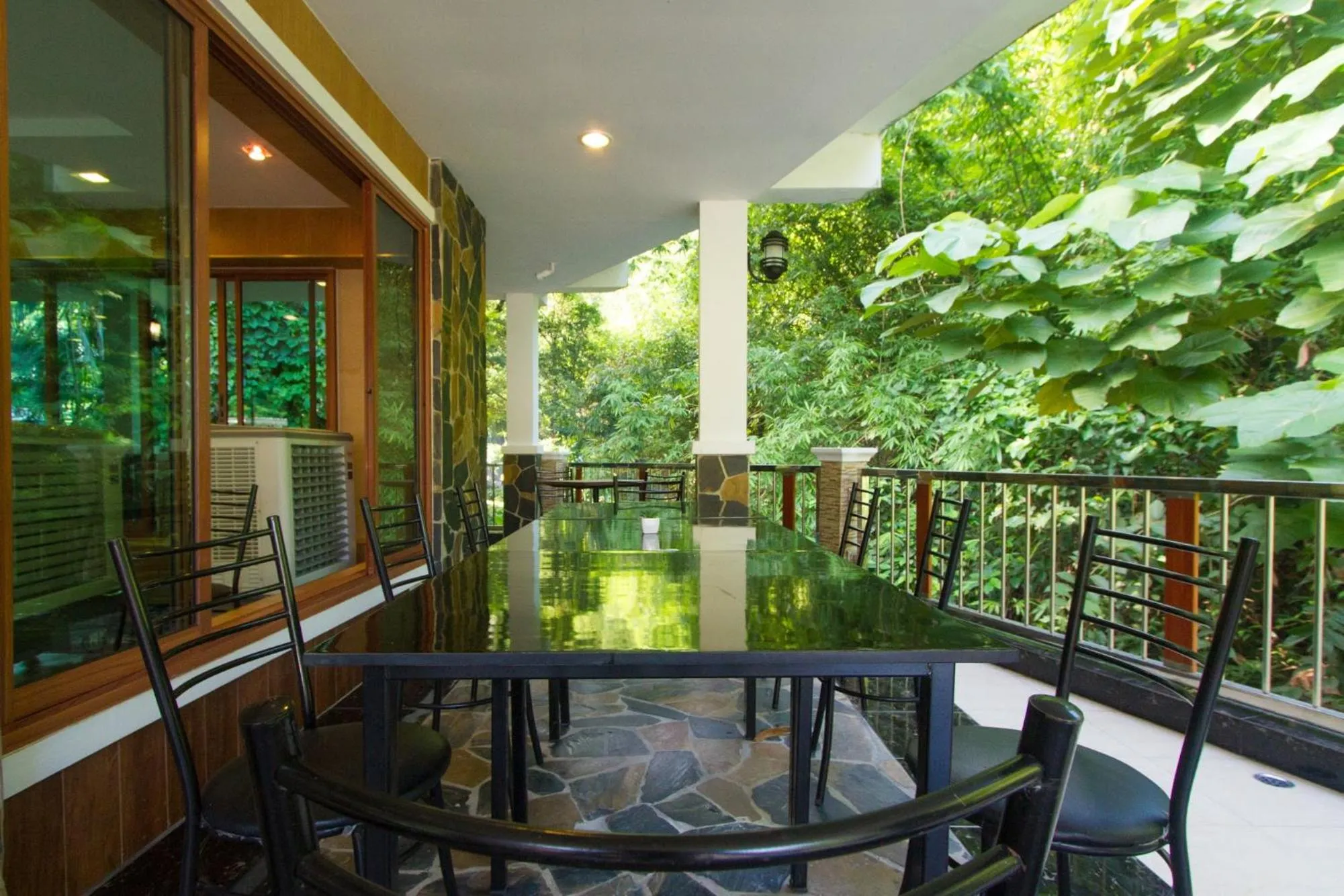 Patio in Namtok Sarika Resotel