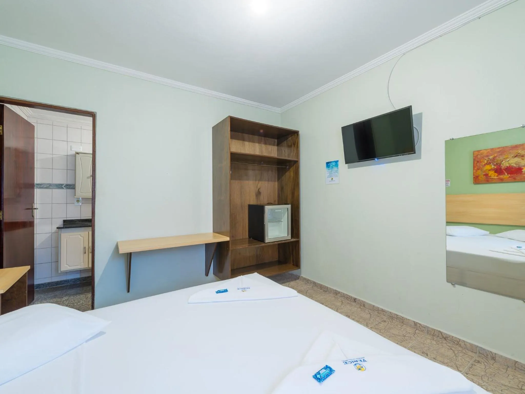 Bedroom, Bed in Hotel Venice Ubatuba