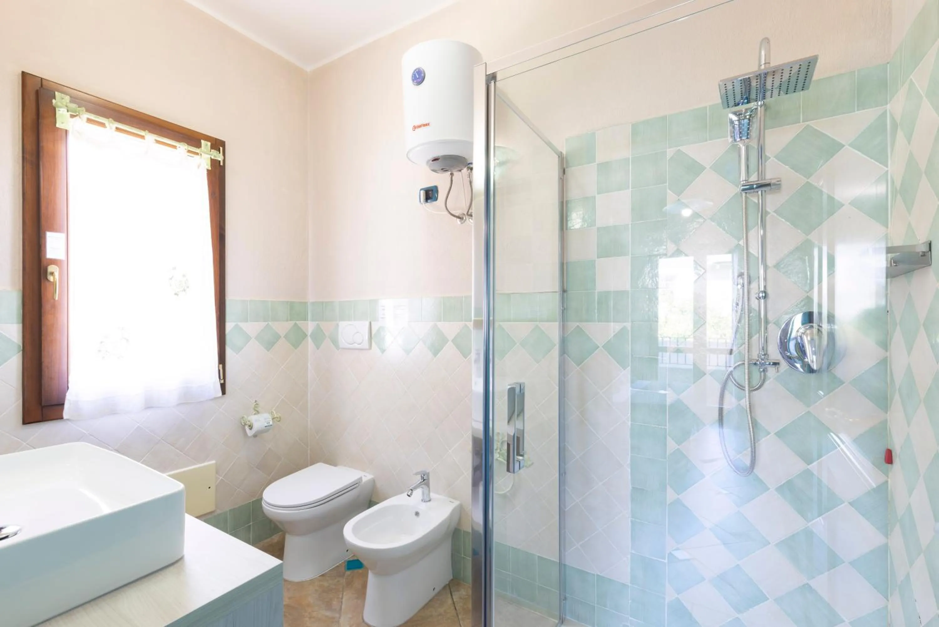 Shower in Giaco's Rooms