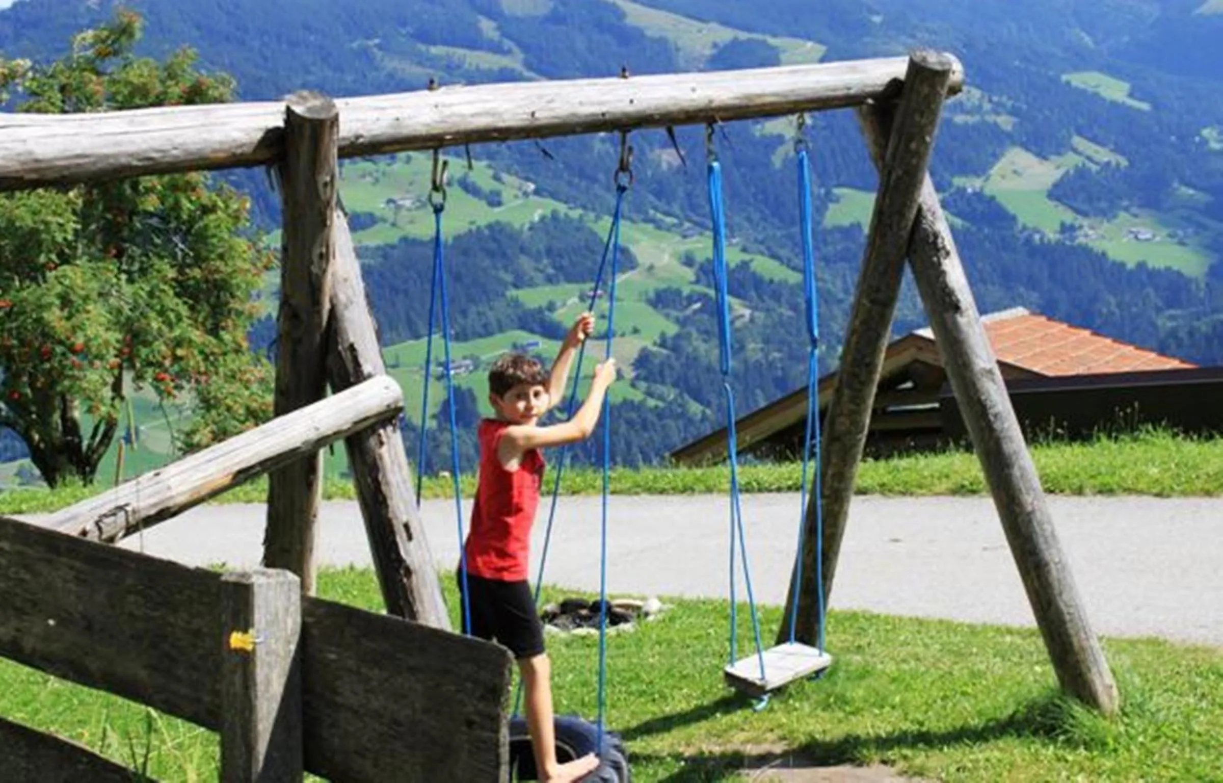 Children play ground in Biobauernhof Fleckl