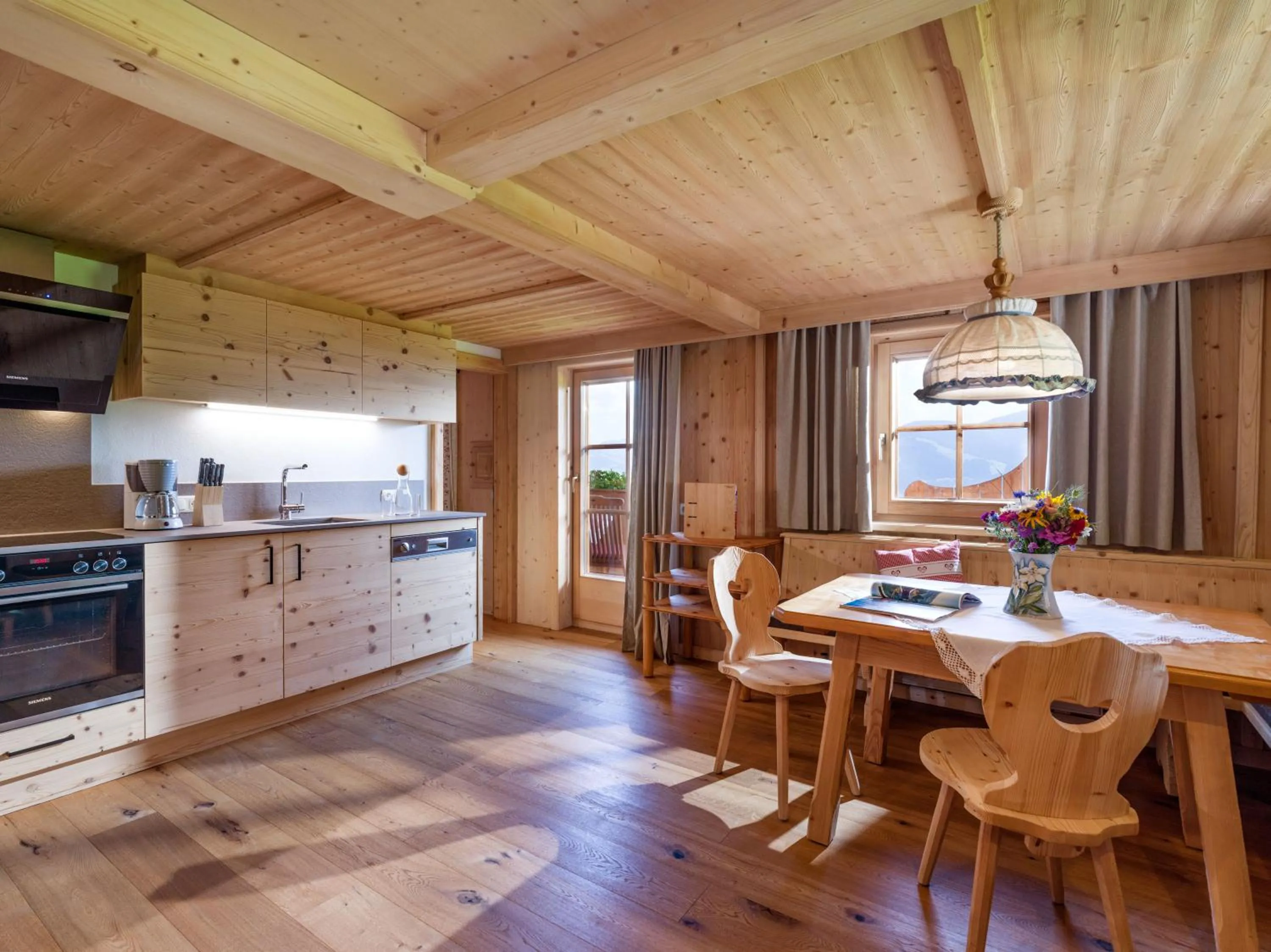 Kitchen or kitchenette in Biobauernhof Fleckl