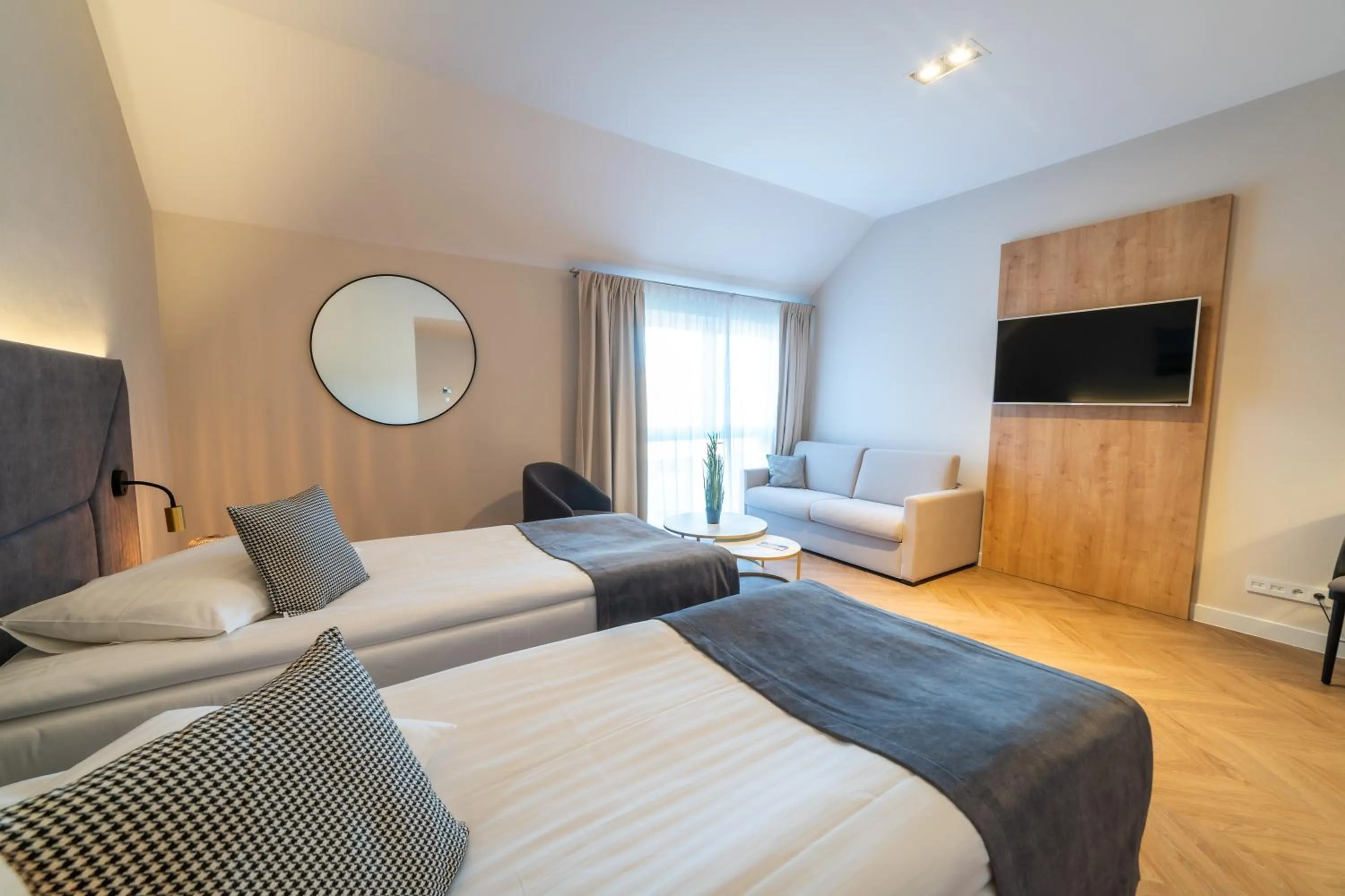 Bed in Hotel Mazurski Raj